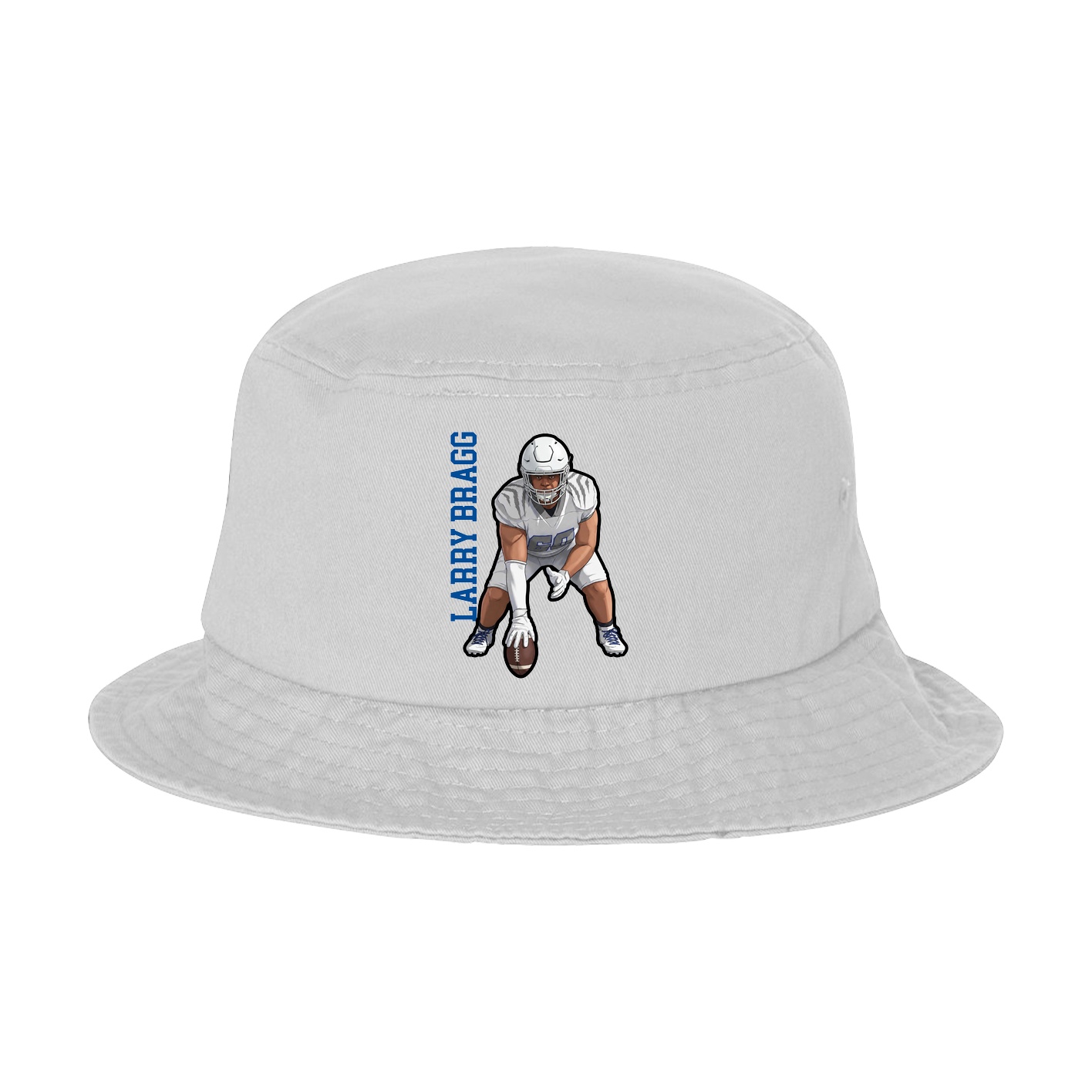 Bucket Cap — Name Vertical in White