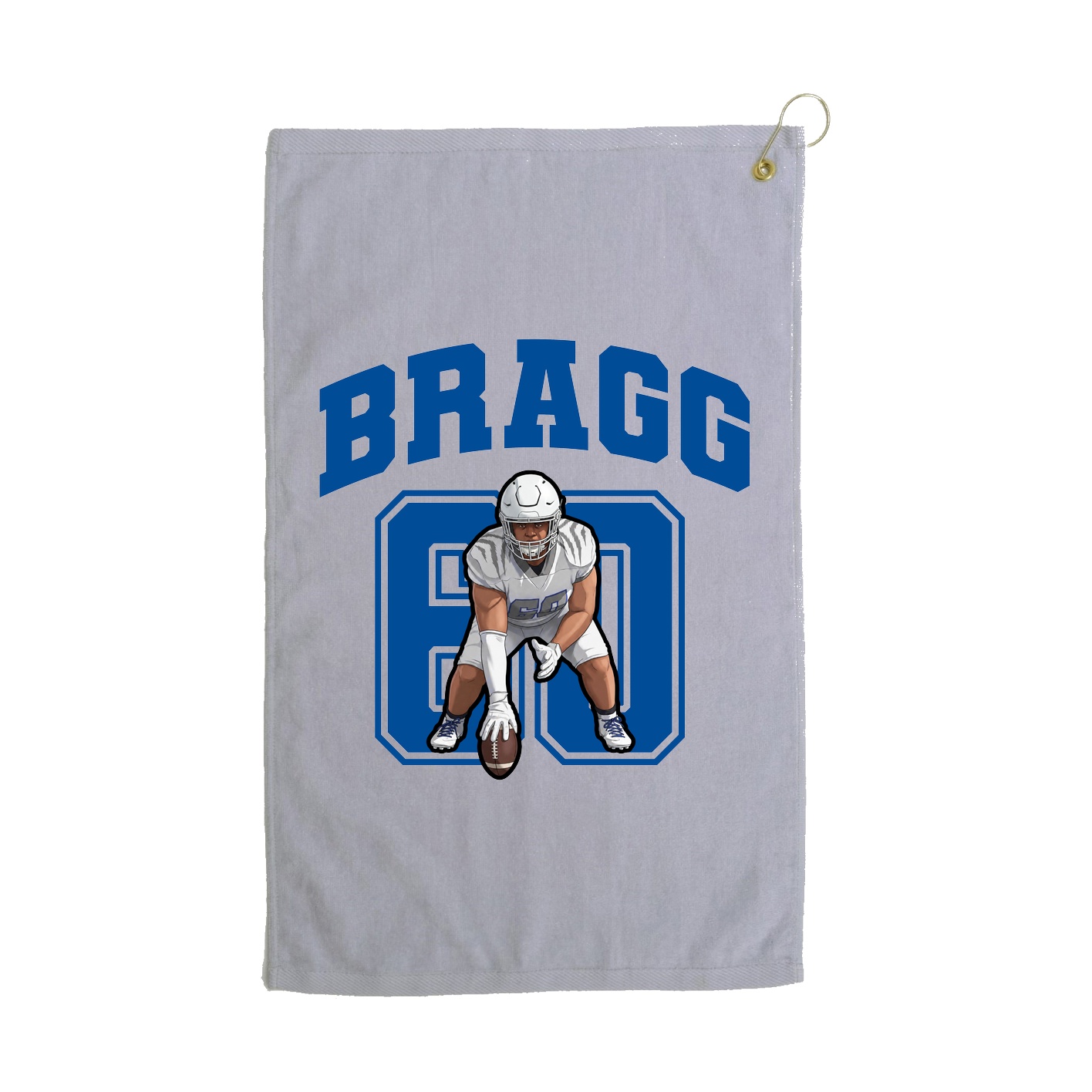 Golf Towel — Number in Grey