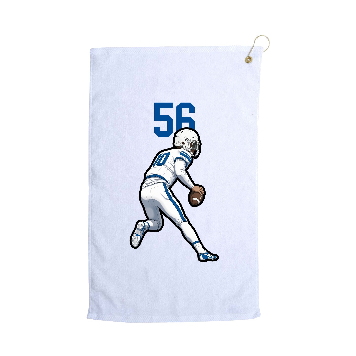 Golf Towel — Number Top in White