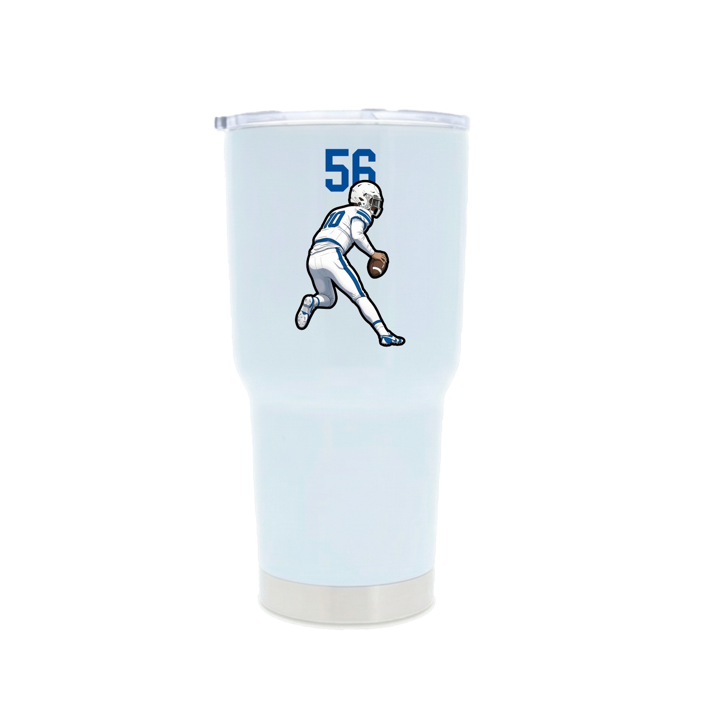 30oz Stainless Steel Tumbler — Number Top in White