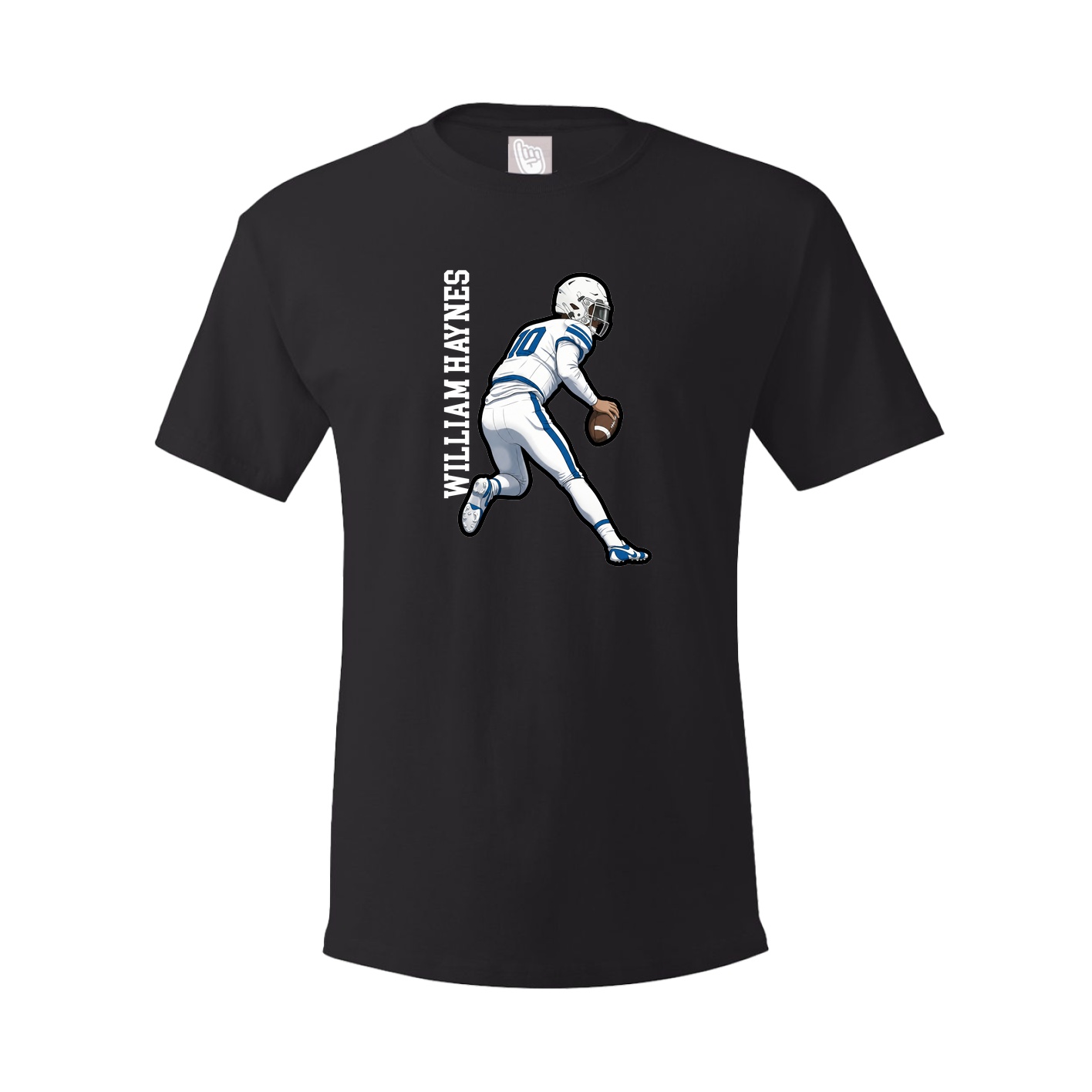 Tee — Name Vertical in Black