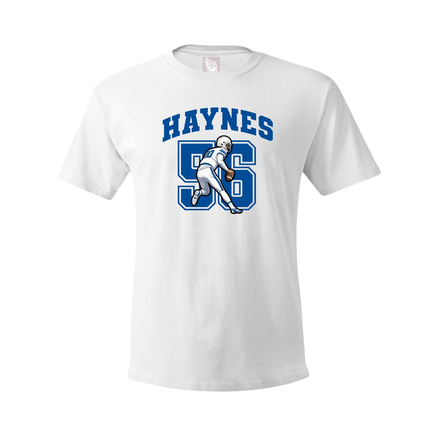Youth Tee — Number in White