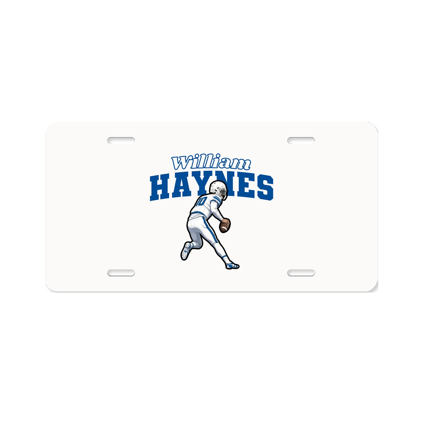 License Plate — Name Arch in Classic