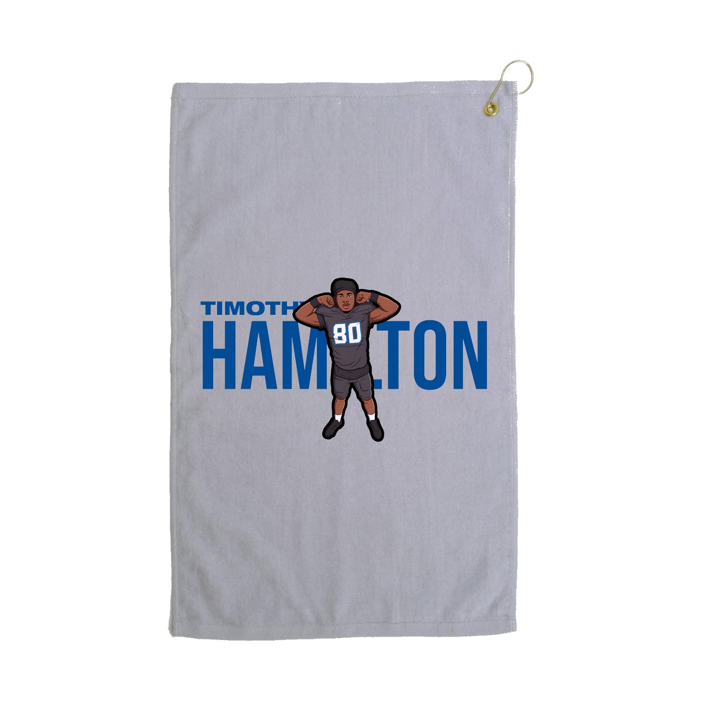 Golf Towel — Player Name in Grey
