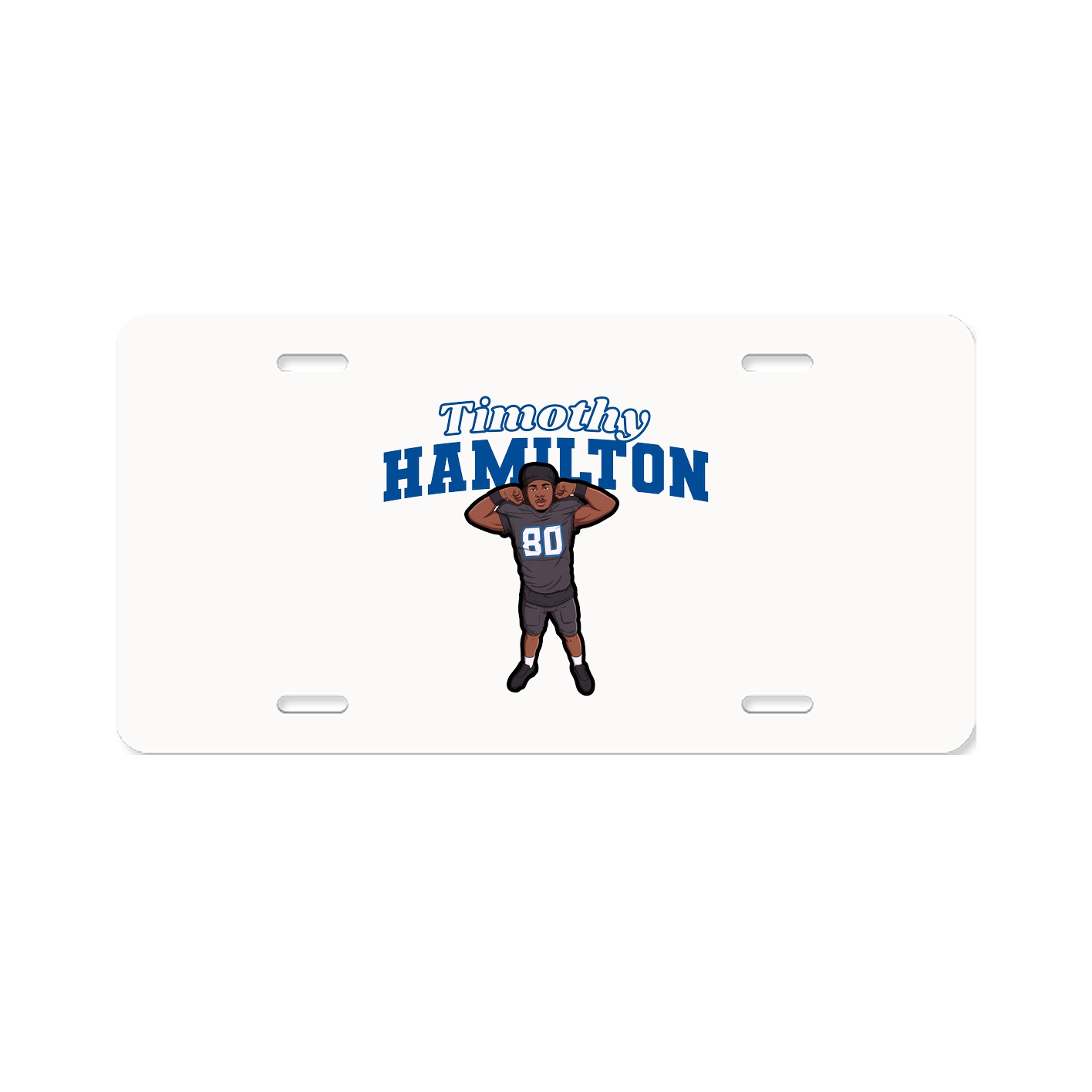 License Plate — Name Arch in Classic