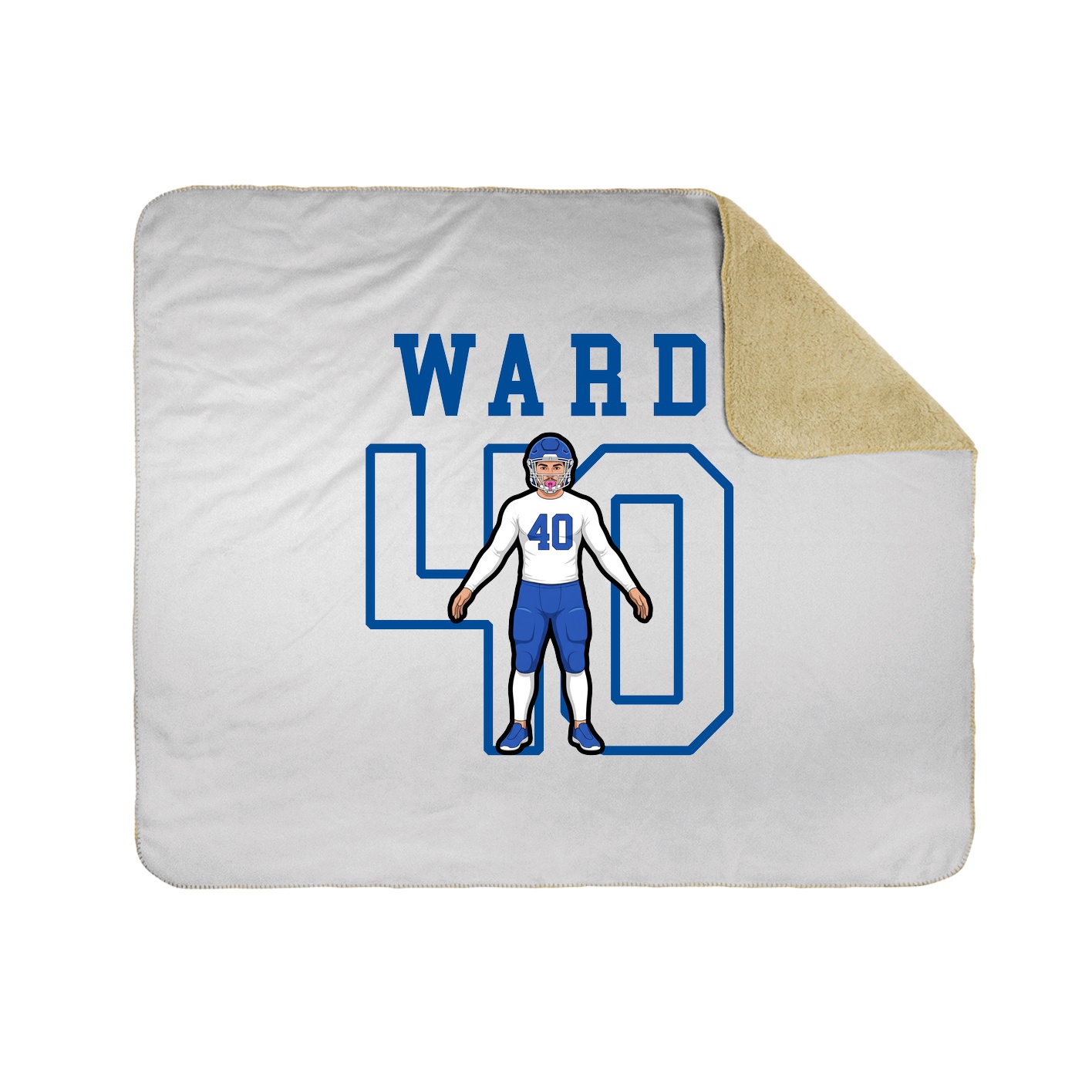 Throw Blanket — Shirsey in White
