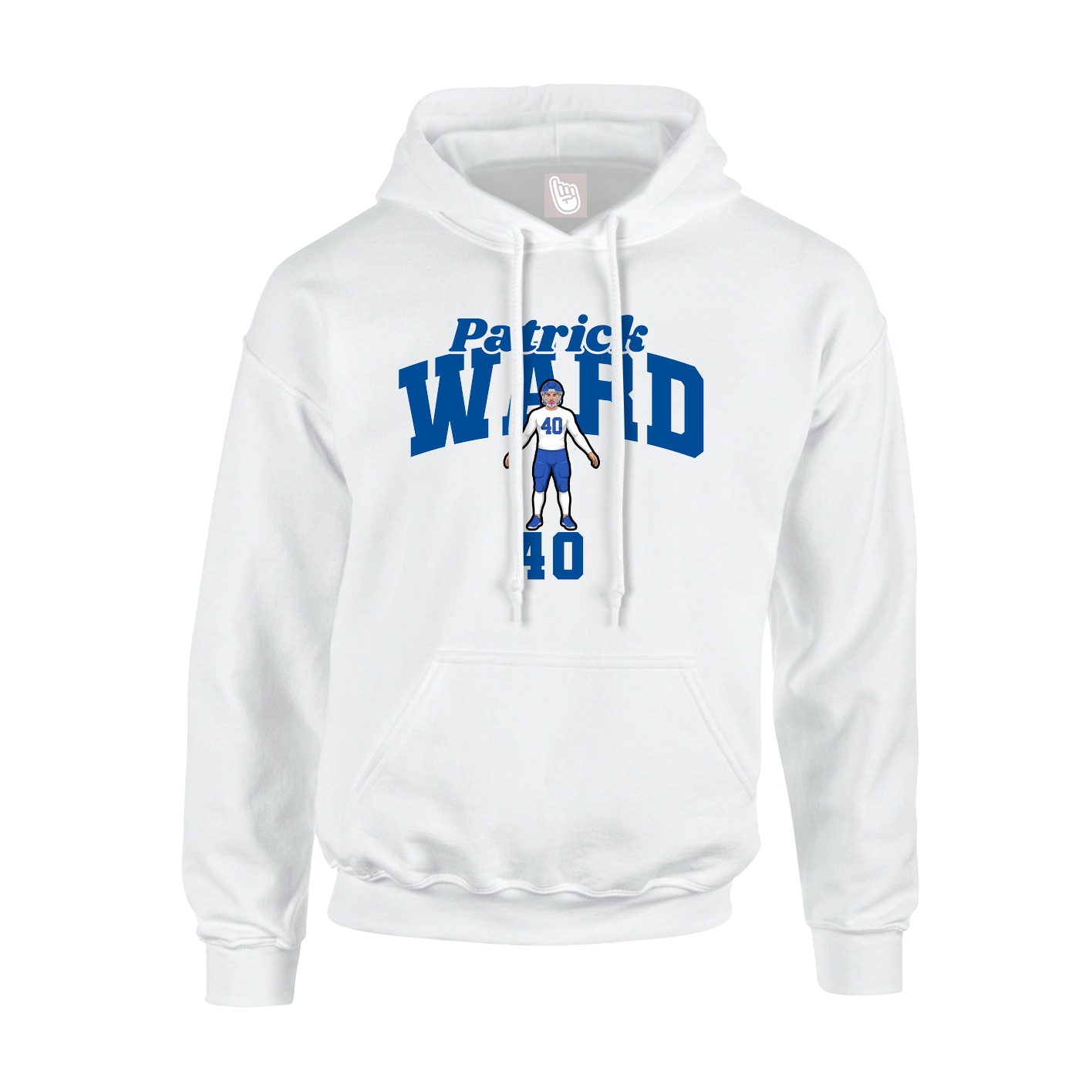 Hoodie — Signature Arch in White
