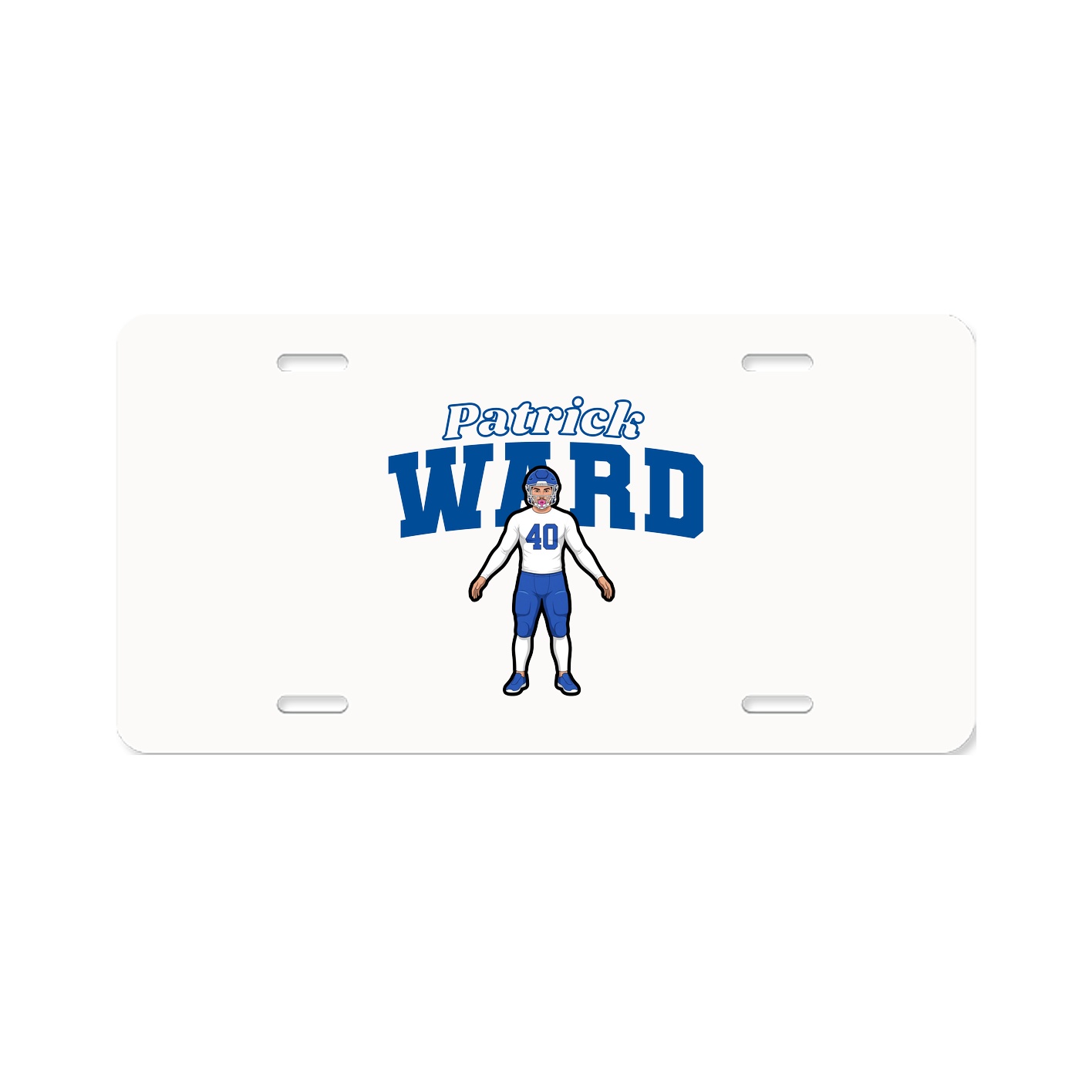 License Plate — Name Arch in Classic