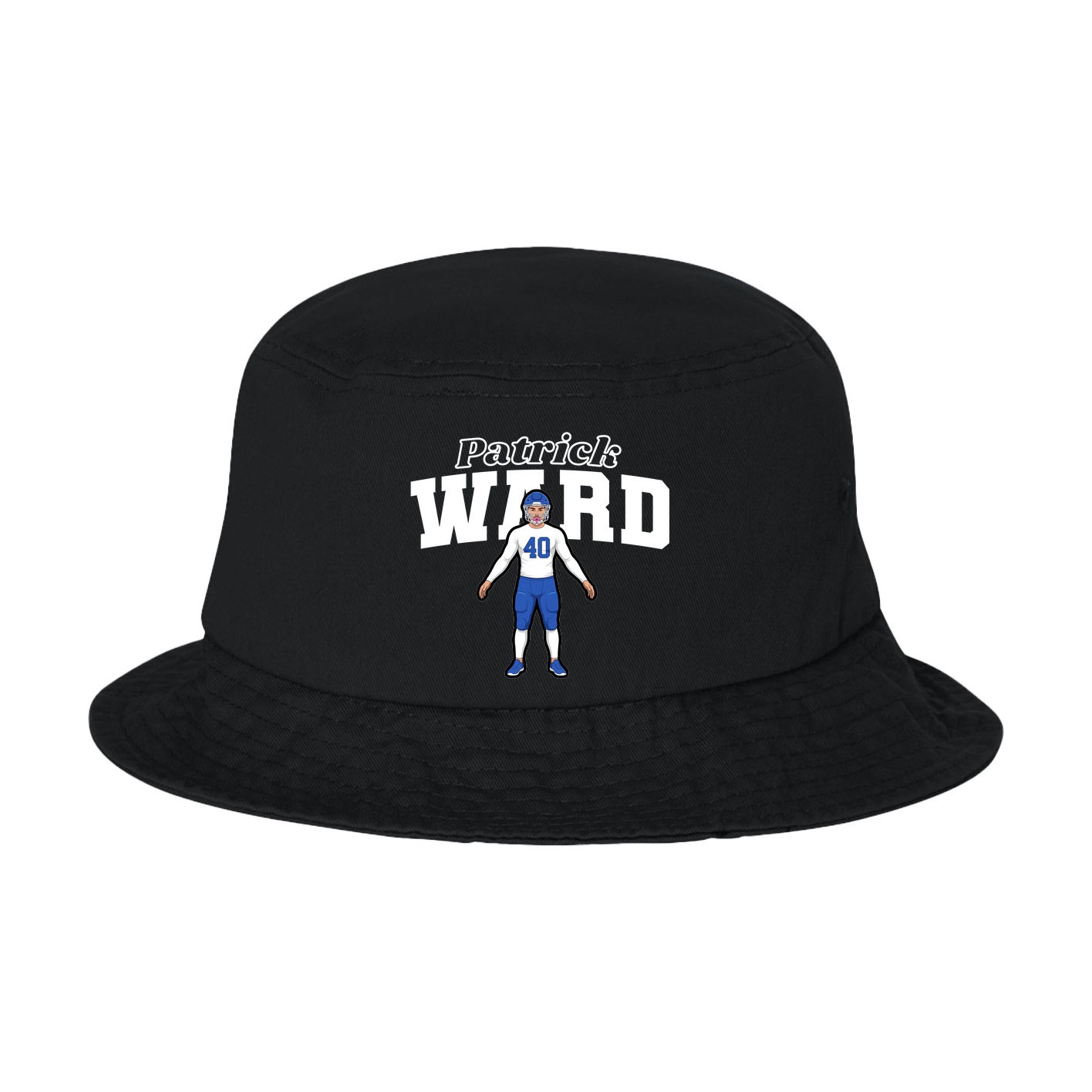 Bucket Cap — Name Arch in Black