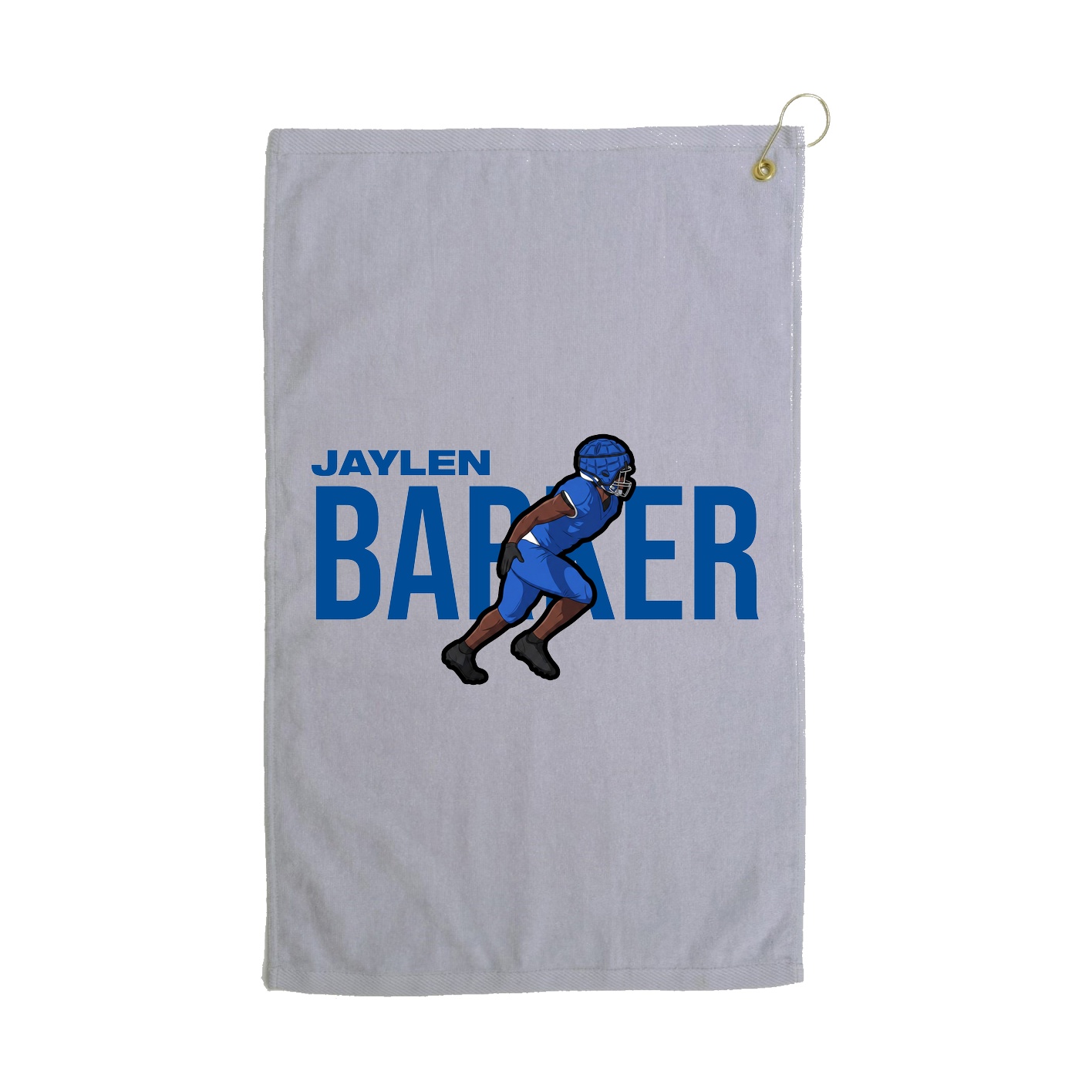 Golf Towel — Player Name in Grey