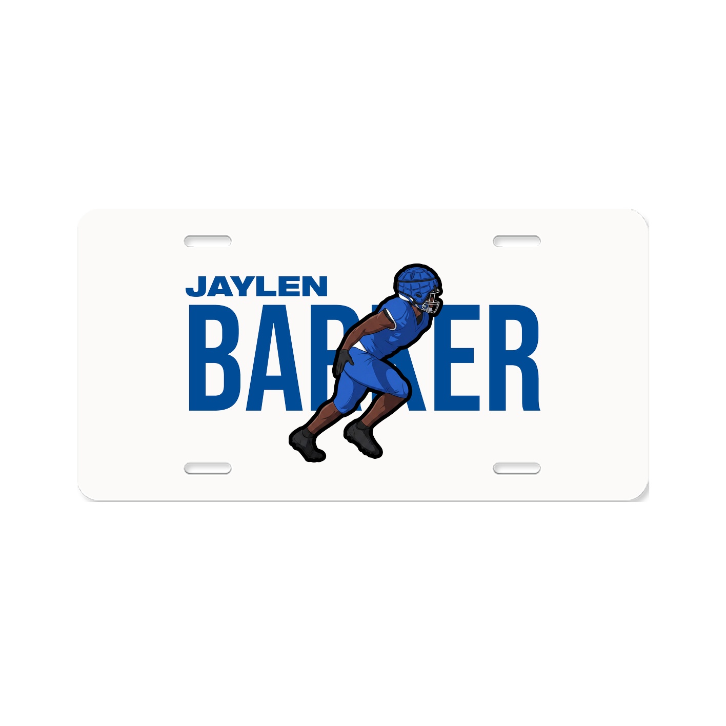 License Plate — Player Name in Classic