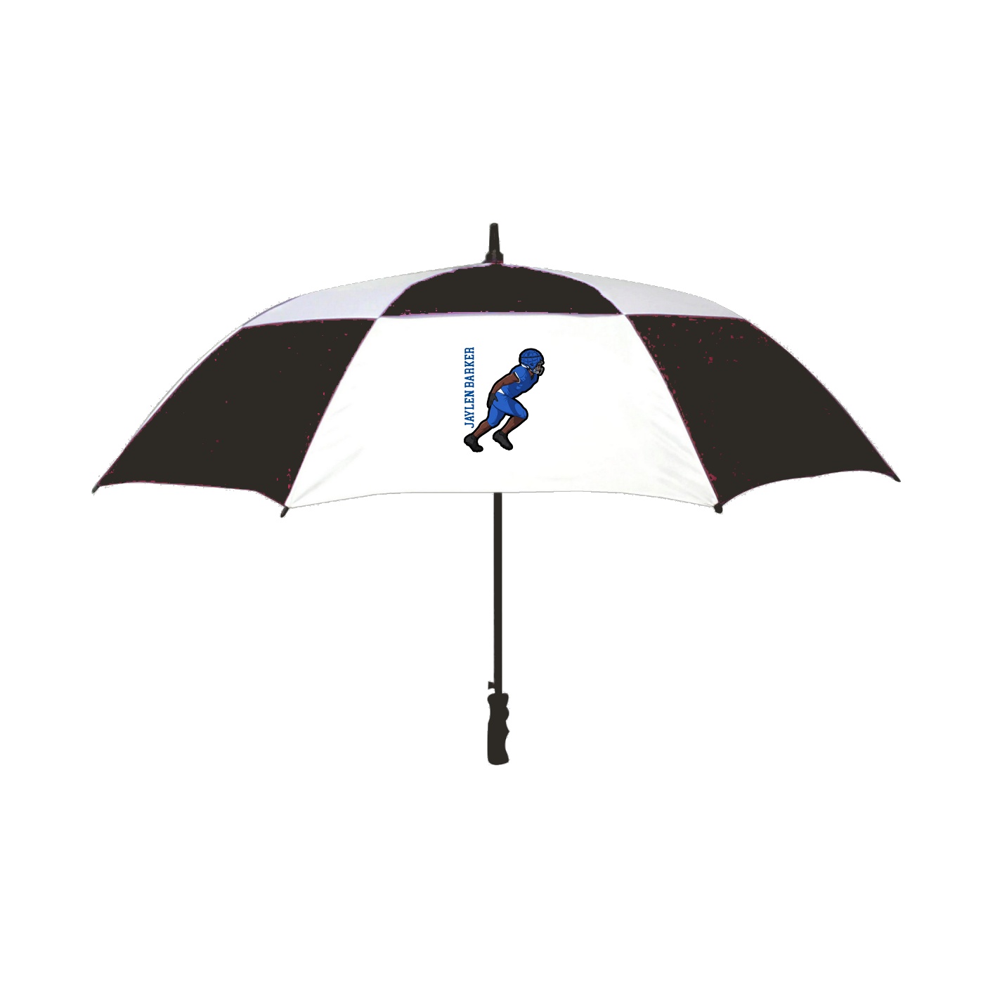 Golf Umbrella — Name Vertical in Black