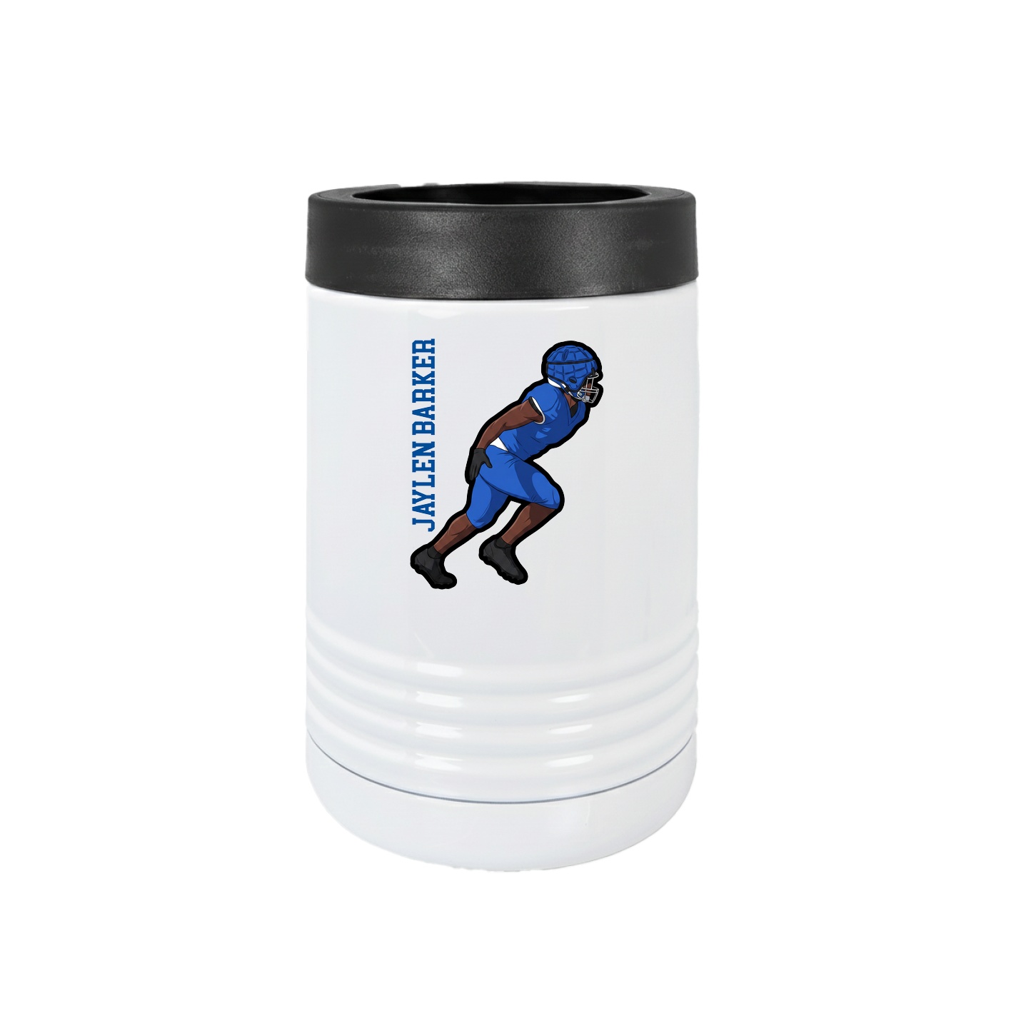 Beverage Holder — Name Vertical in White