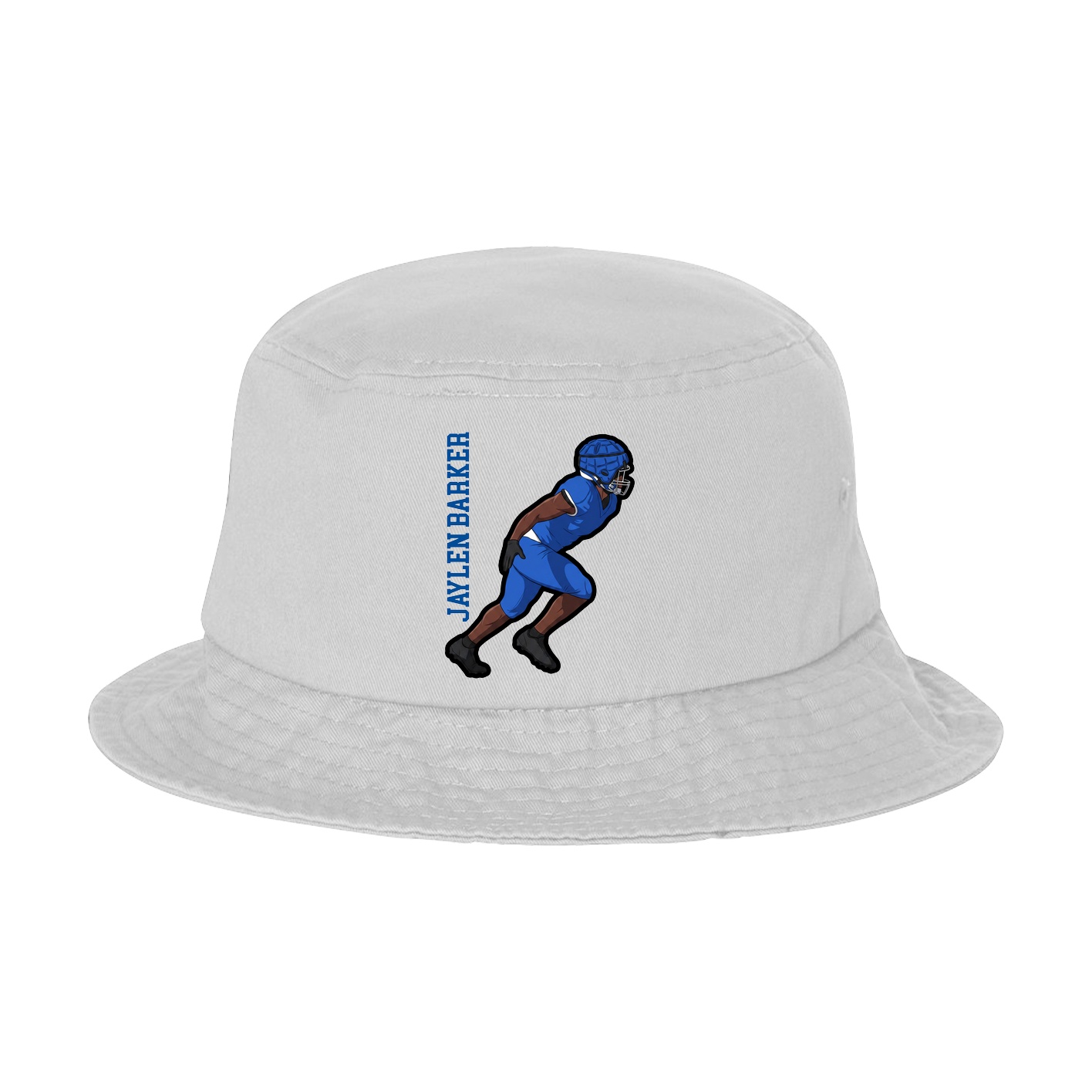 Bucket Cap — Name Vertical in White