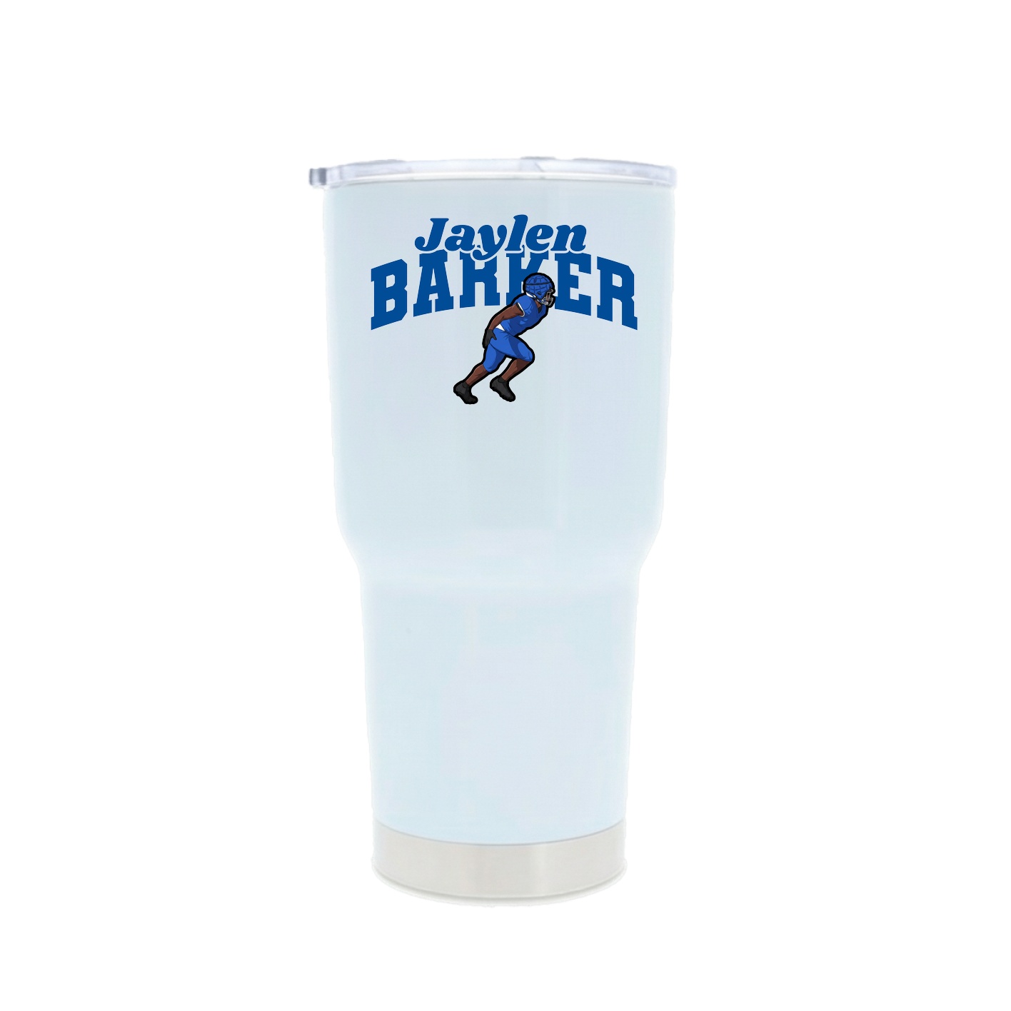 30oz Stainless Steel Tumbler — Signature Arch in White