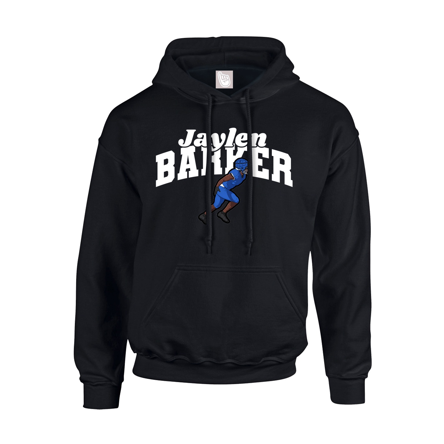 Youth Hoodie — Signature Arch in Black