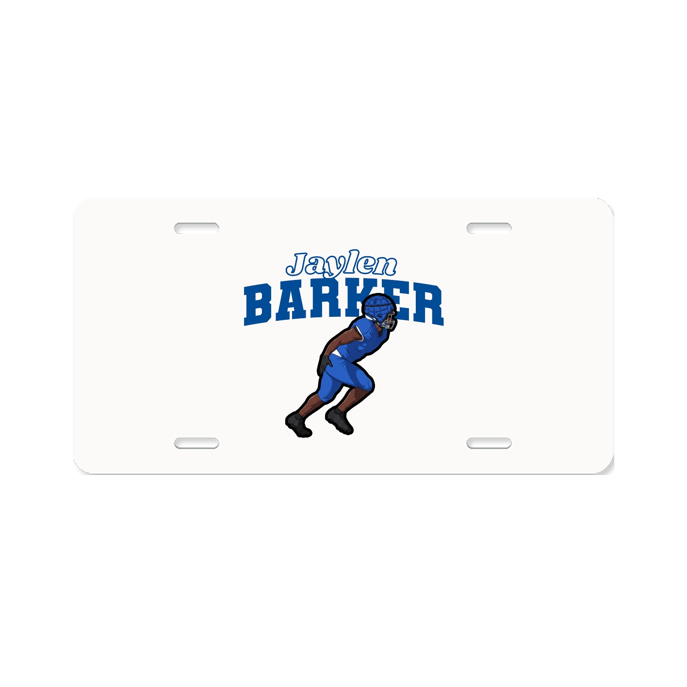 License Plate — Name Arch in Classic