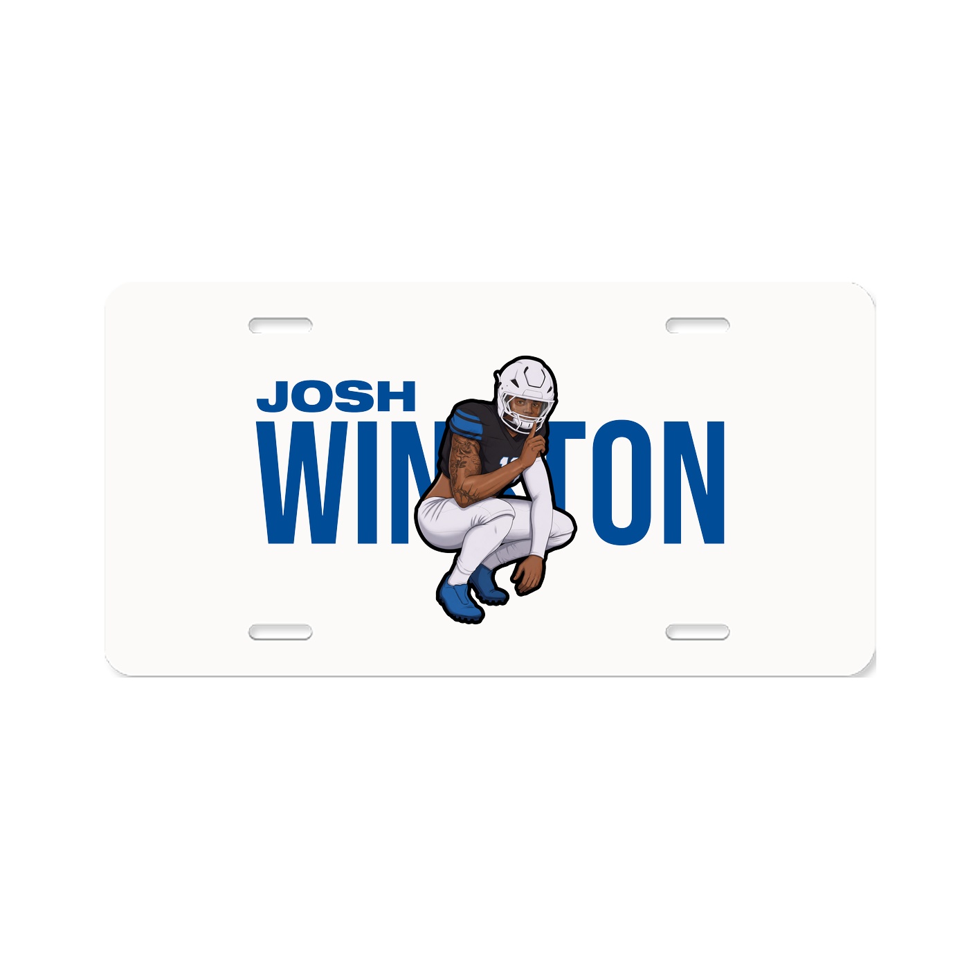 License Plate — Player Name in Classic
