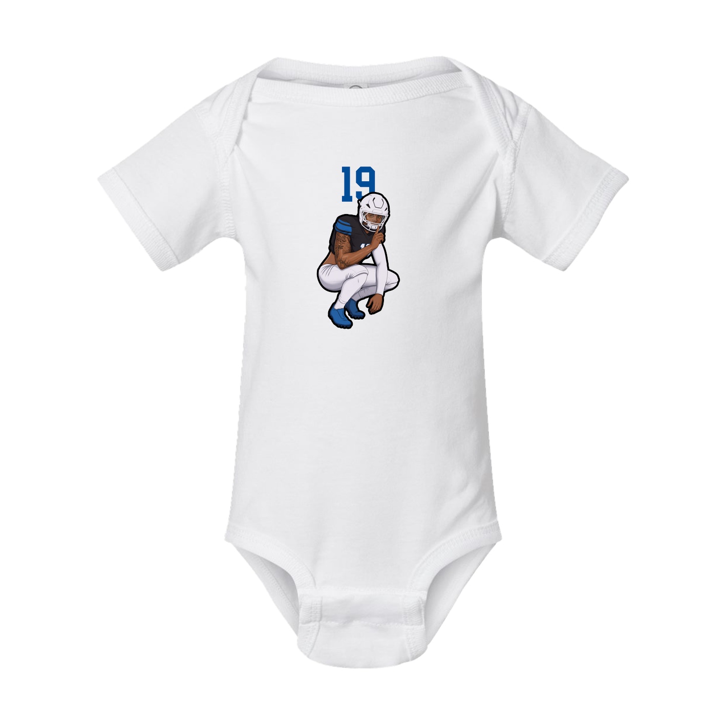 Baby Onesie — Number Top in White