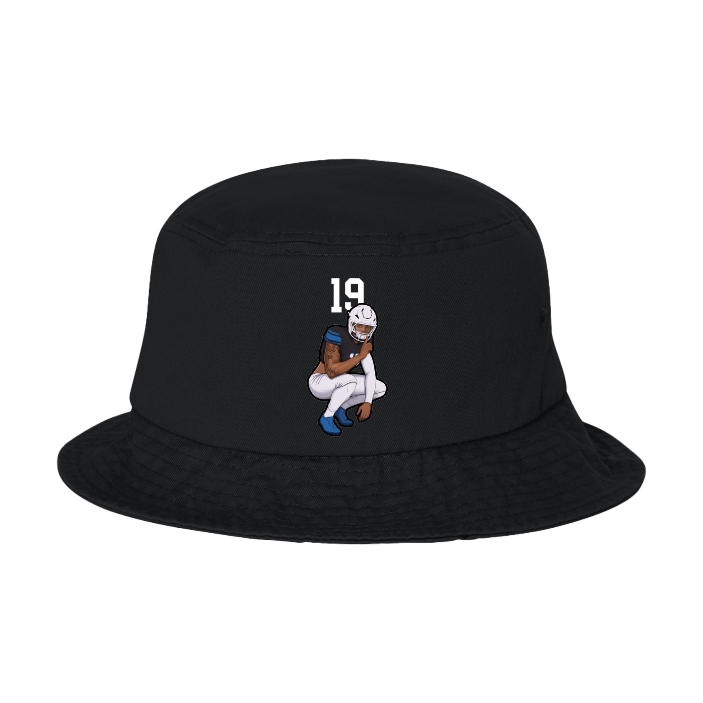 Bucket Cap — Number Top in Black