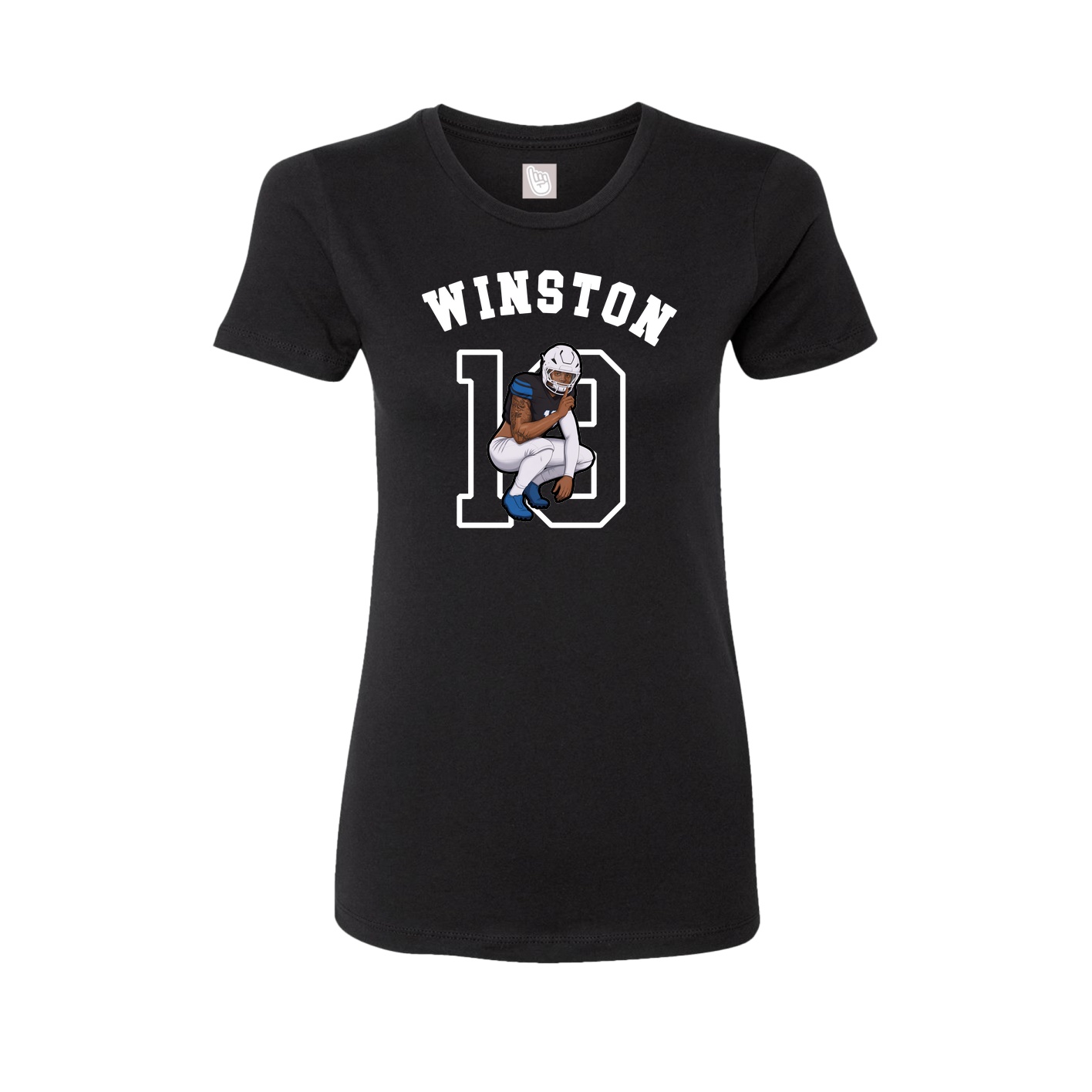 Fitted Women's Tee — Shirsey Arch in Black