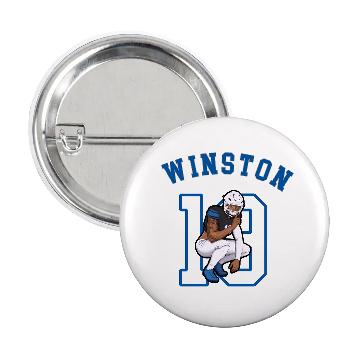 Game Day Button — Shirsey Arch in White