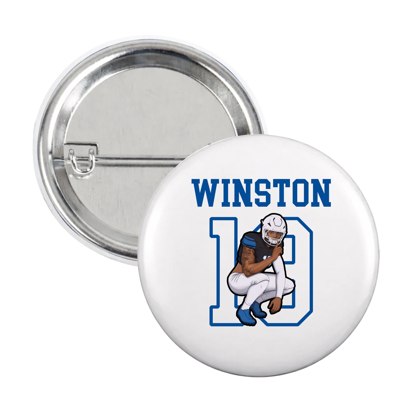 Game Day Button — Shirsey in White