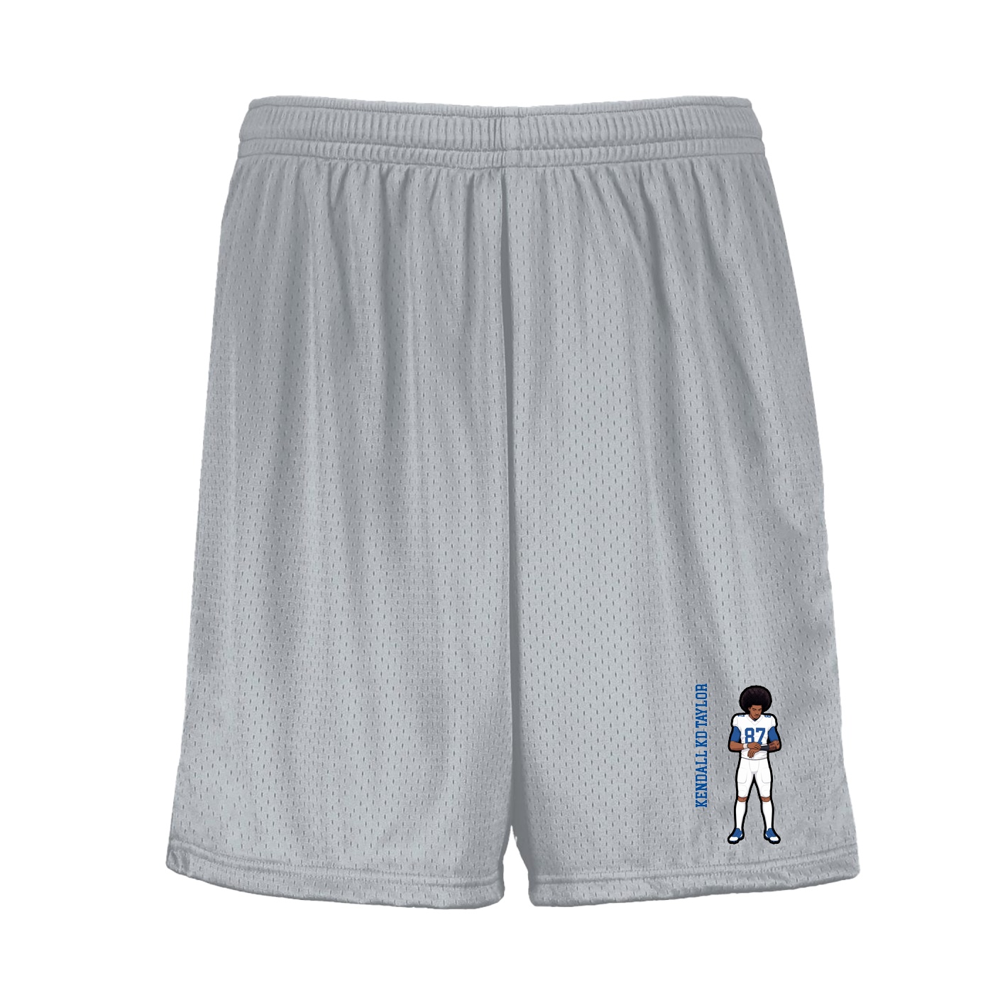 Shorts — Name Vertical in Silver