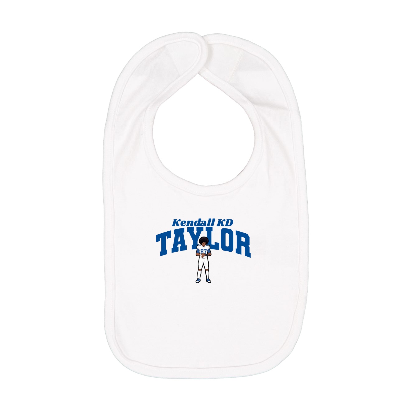 Infant Bib — Signature Arch in White