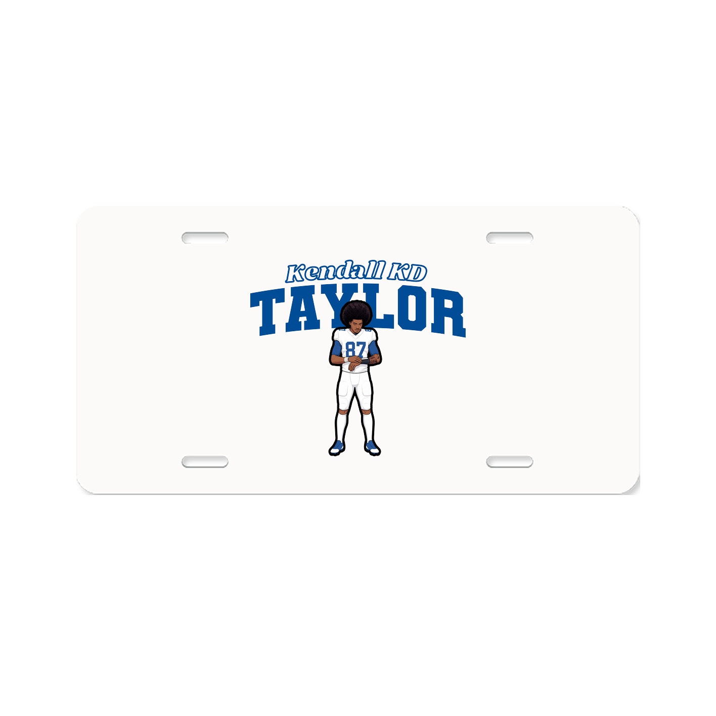 License Plate — Name Arch in Classic