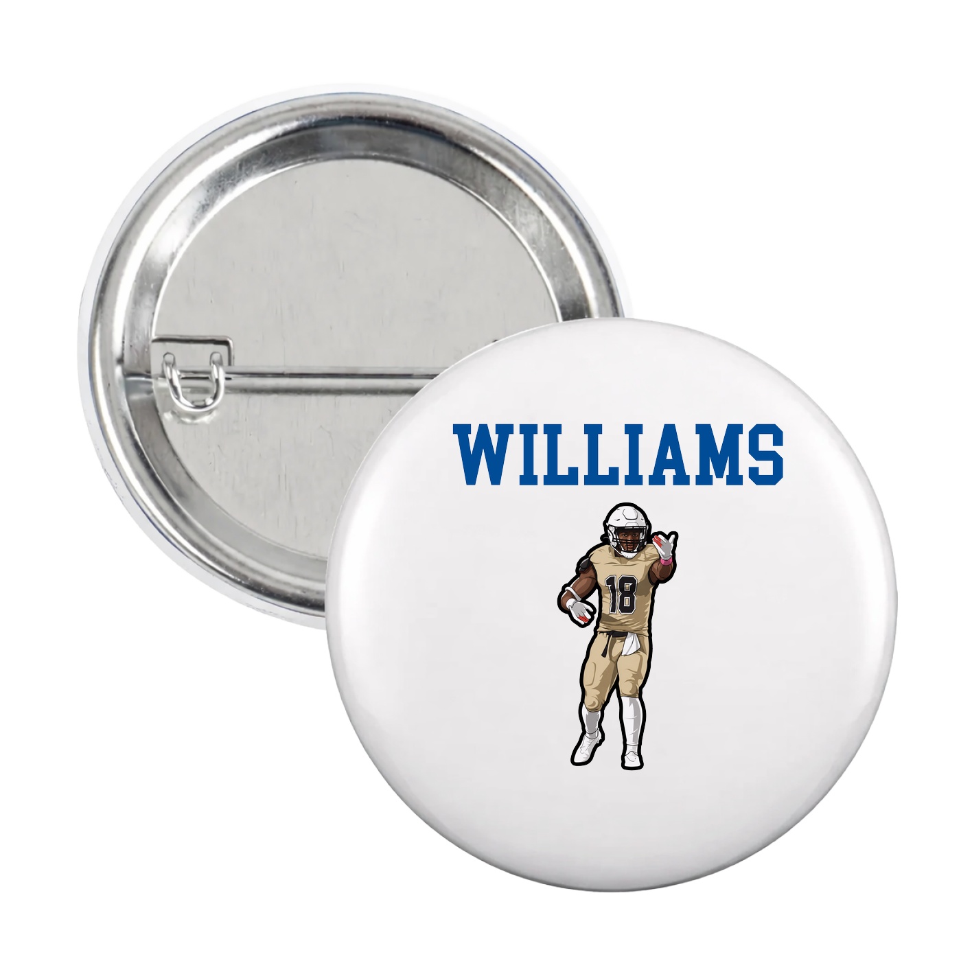 Game Day Button — Shirsey in White