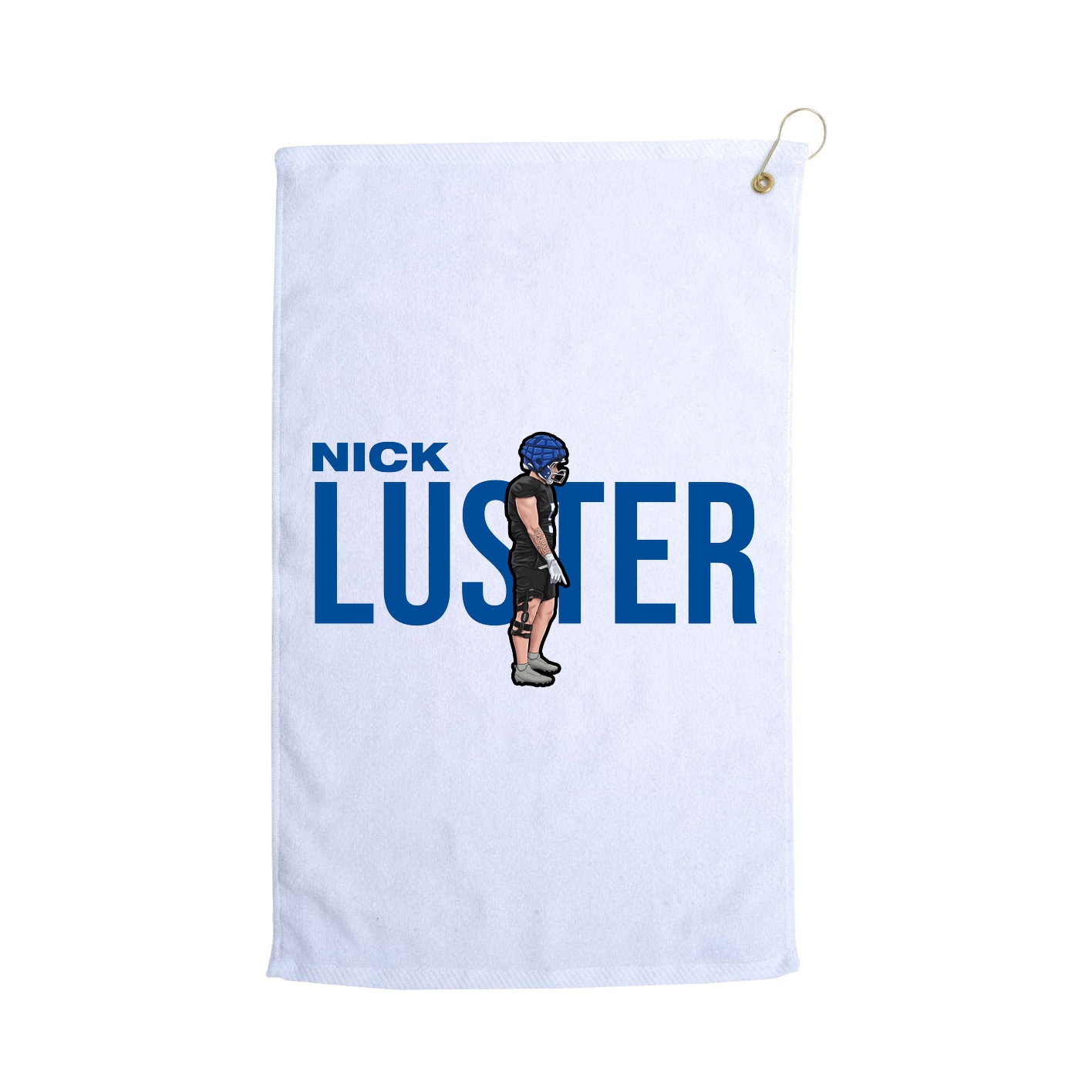 Golf Towel — Player Name in White