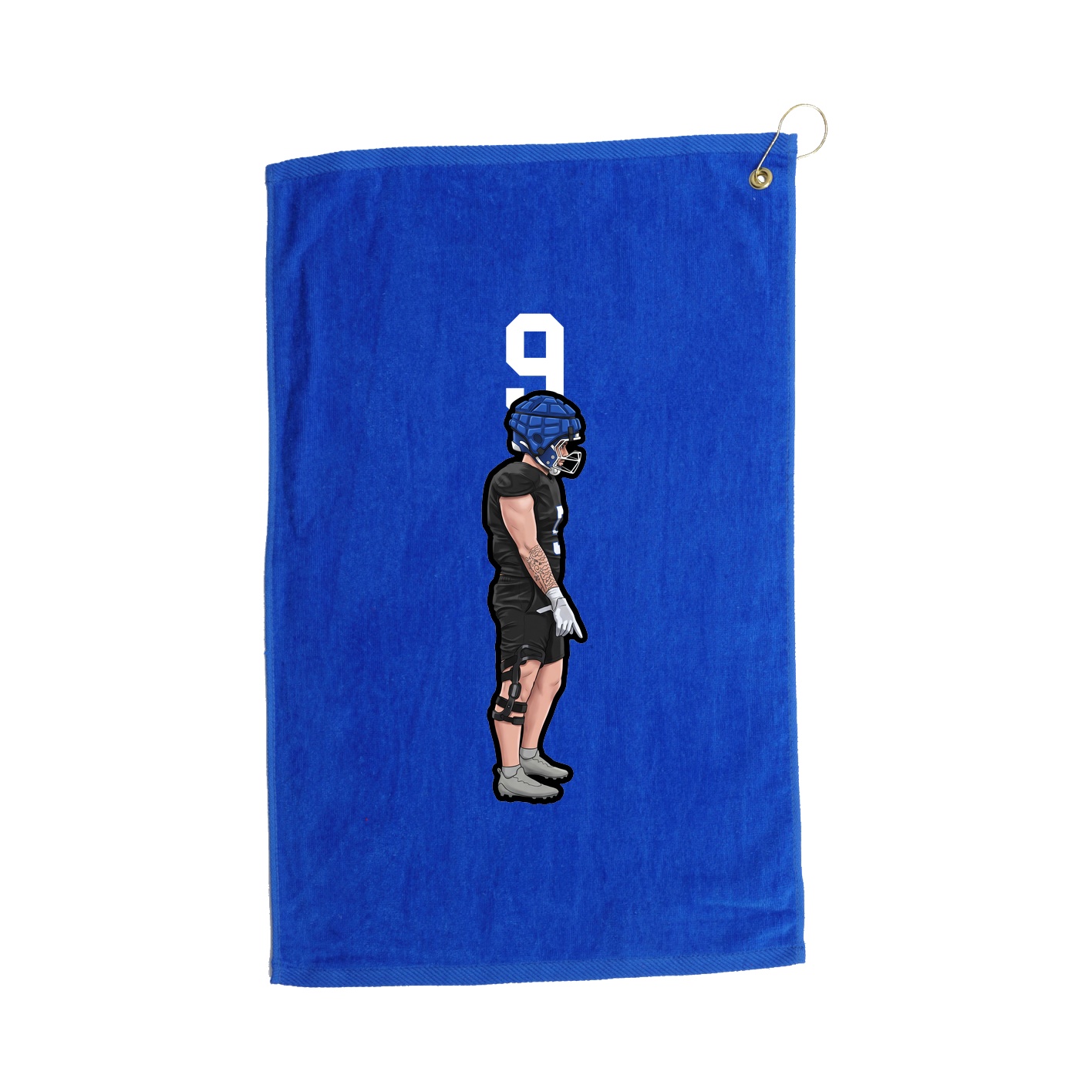 Golf Towel — Number Top in Royal