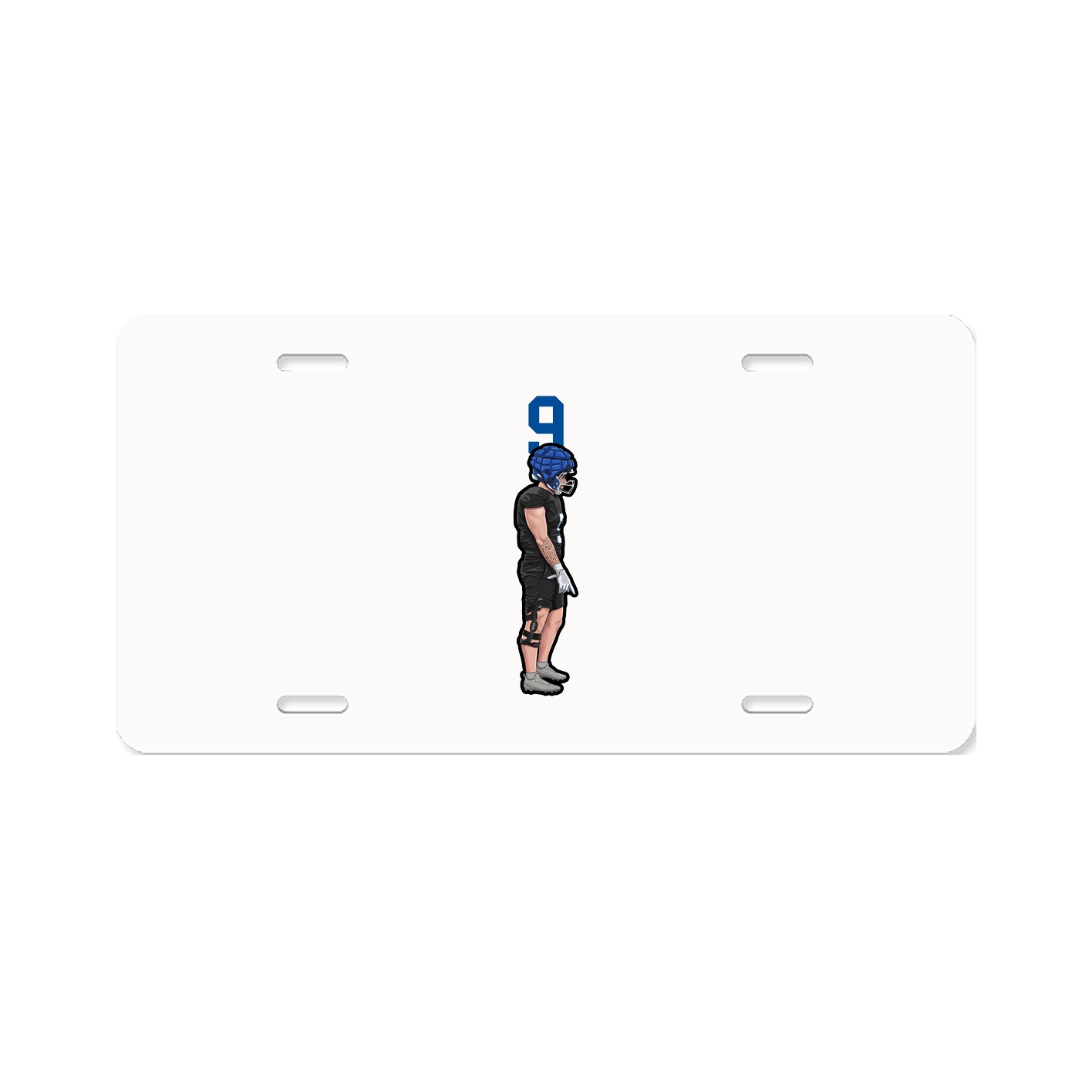 License Plate — Number Top in Classic