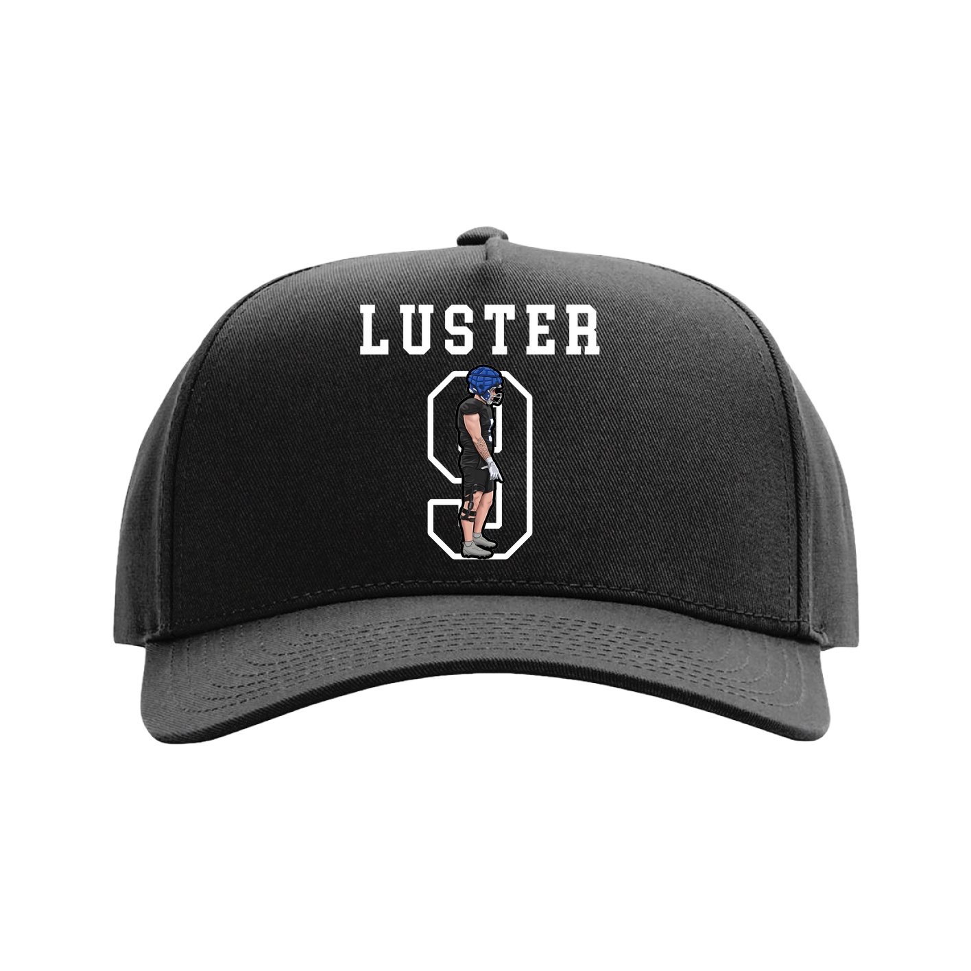 Full Fabric Five-Panel Champ Cap — Shirsey in Black