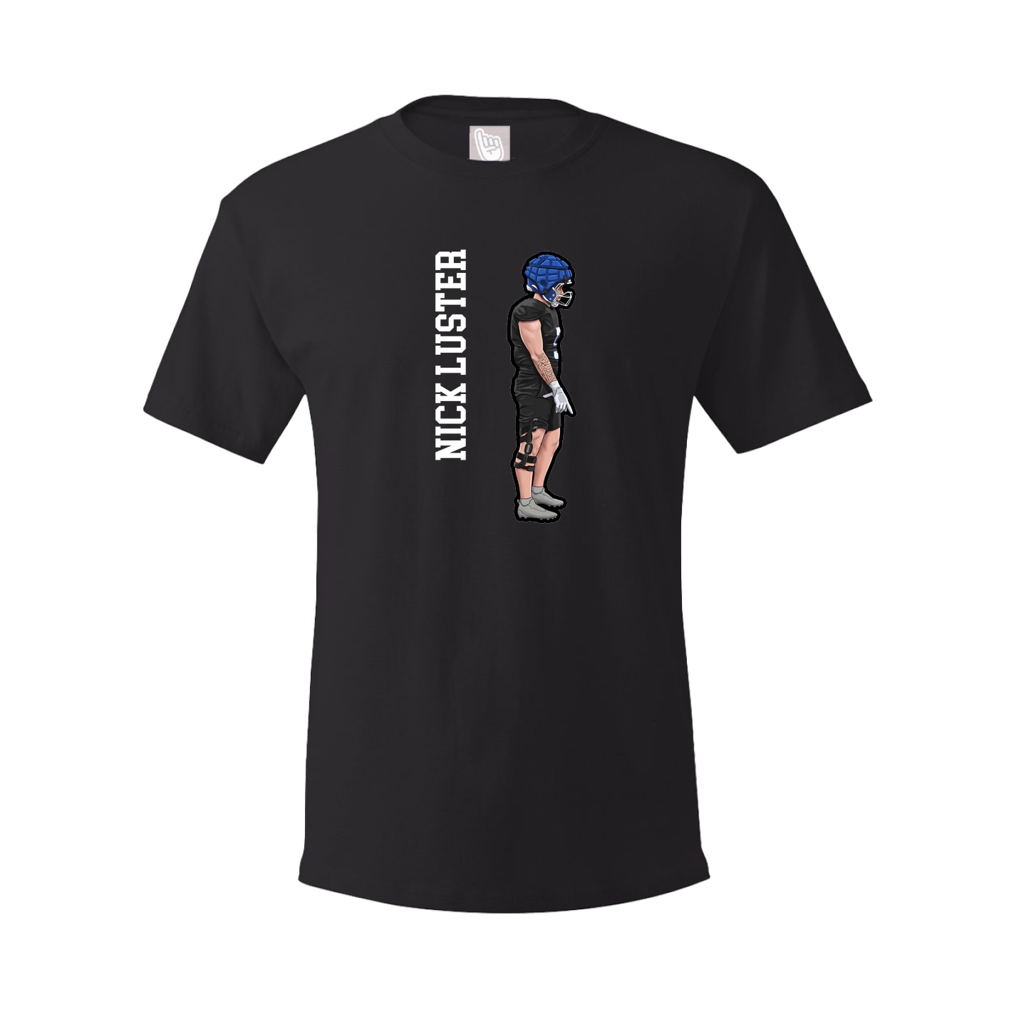 Tee — Name Vertical in Black