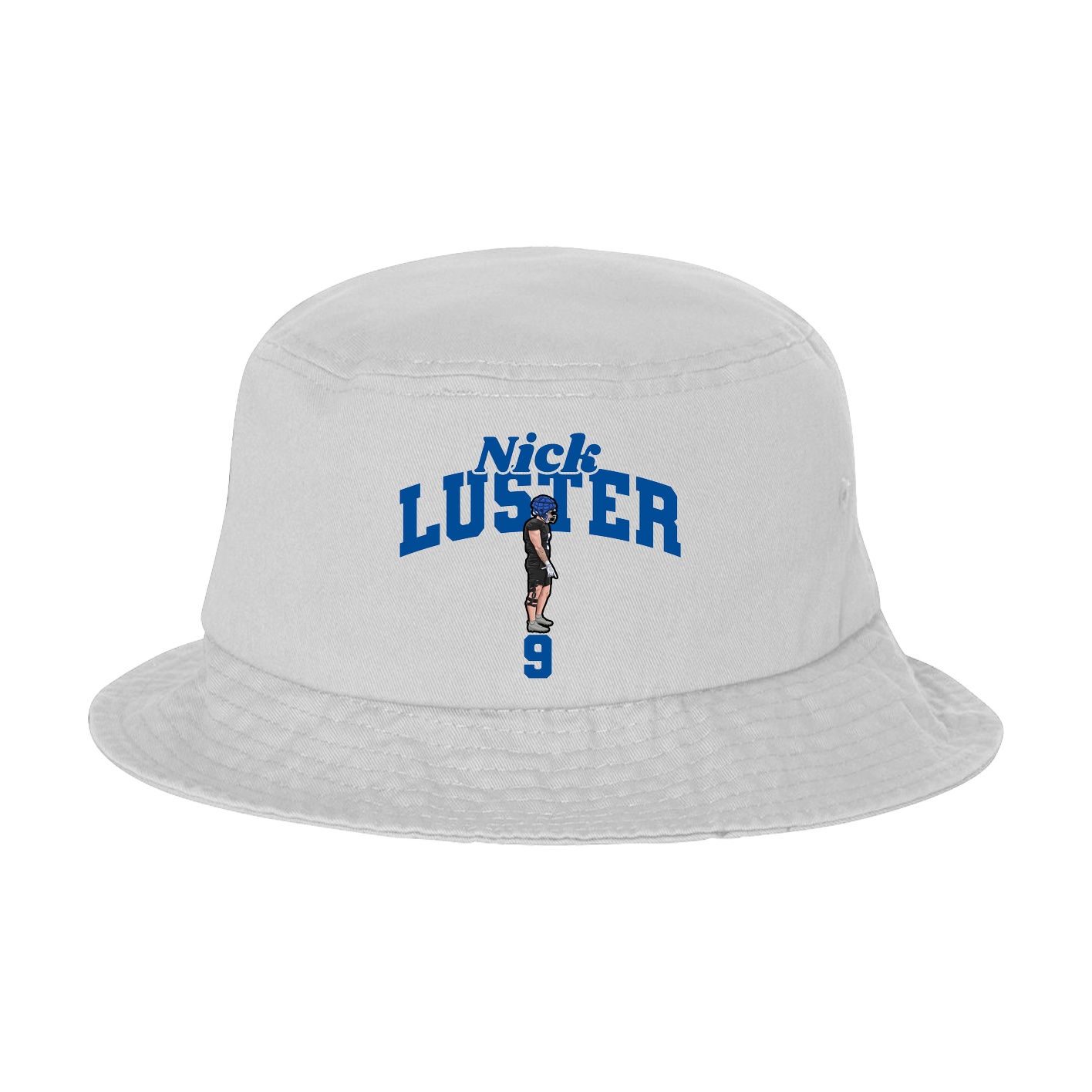 Bucket Cap — Signature Arch in White