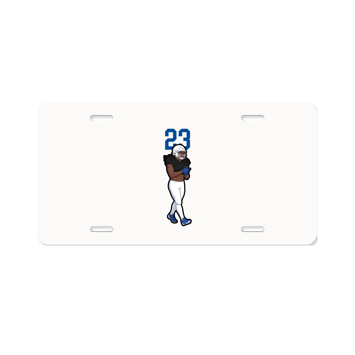 License Plate — Number Top in Classic