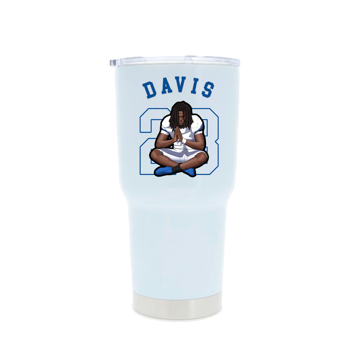 30oz Stainless Steel Tumbler — Shirsey Arch in White