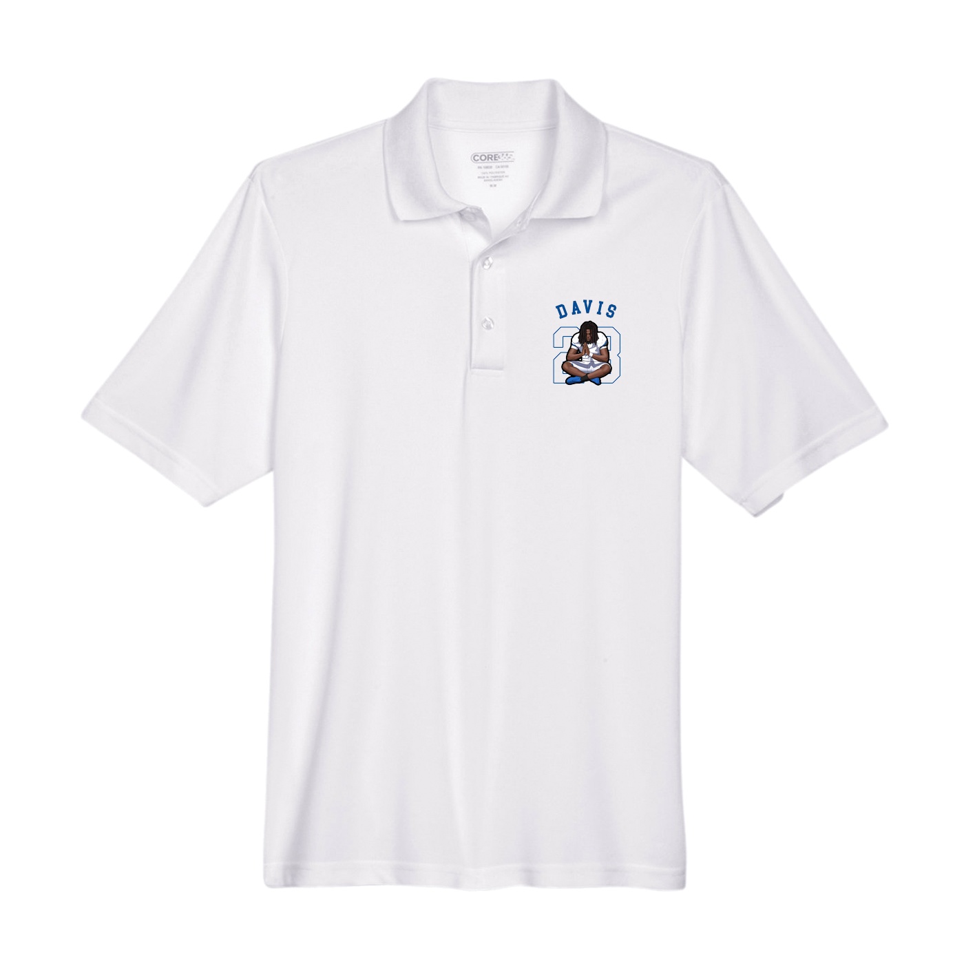 Performance Polo — Shirsey Arch in White