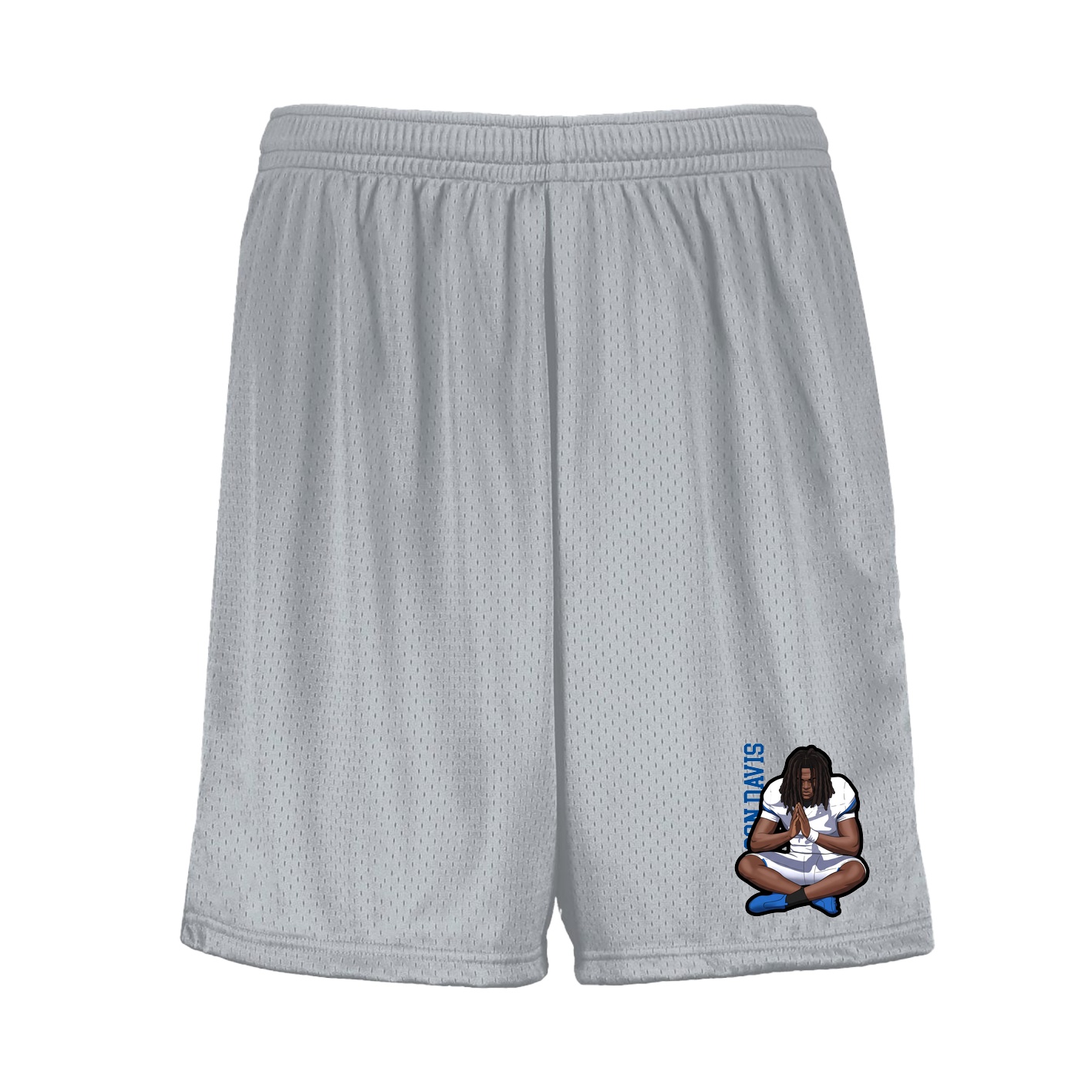 Shorts — Name Vertical in Silver