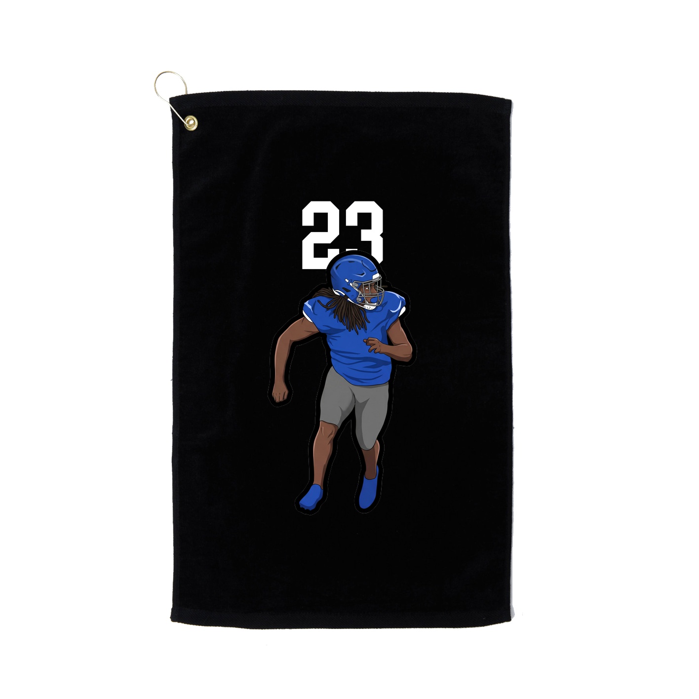 Golf Towel — Number Top in Black