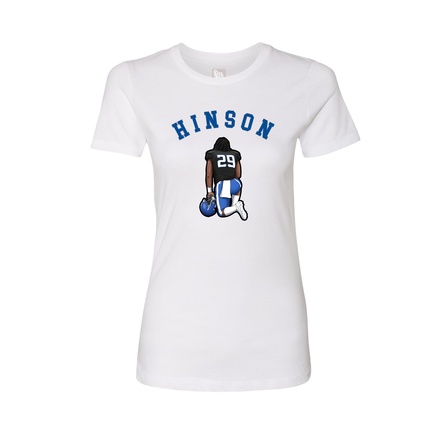 Fitted Women's Tee — Shirsey Arch in White