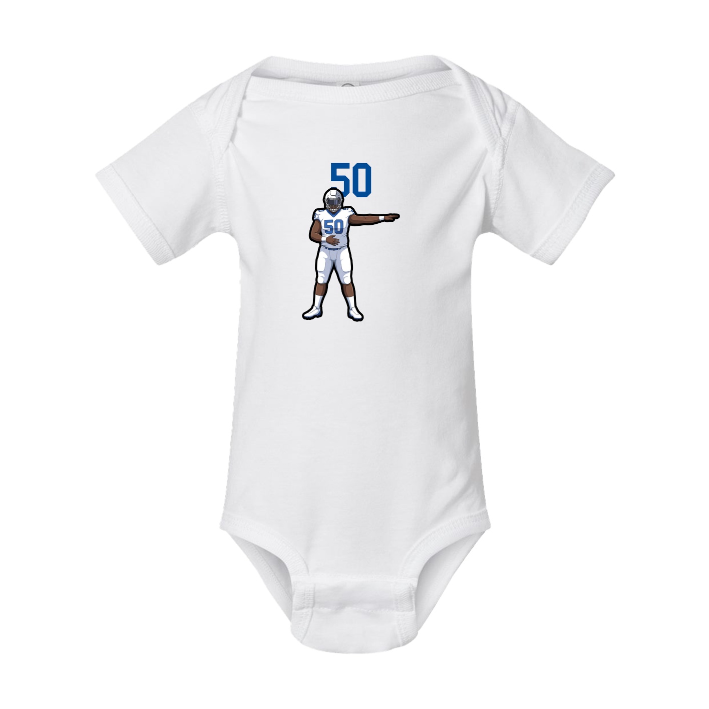 Baby Onesie — Number Top in White