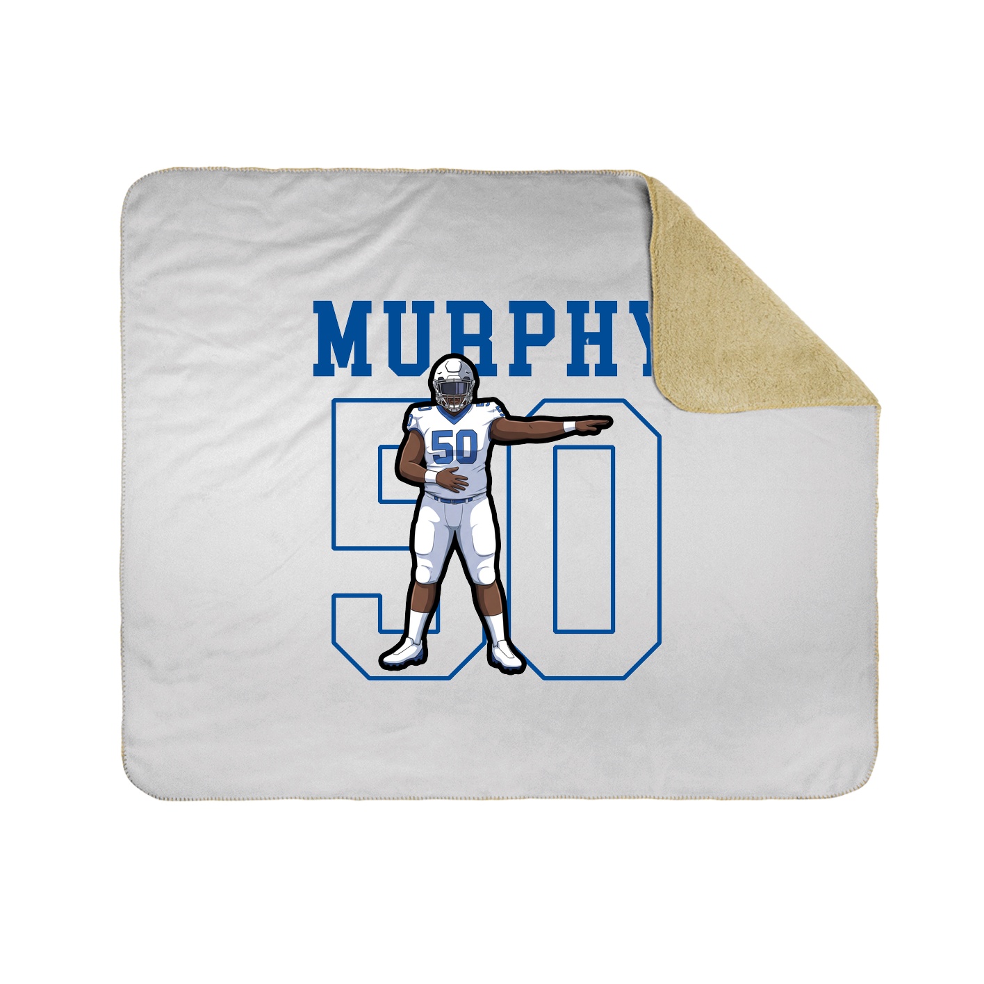 50x60 Sherpa Lined Throw Blanket