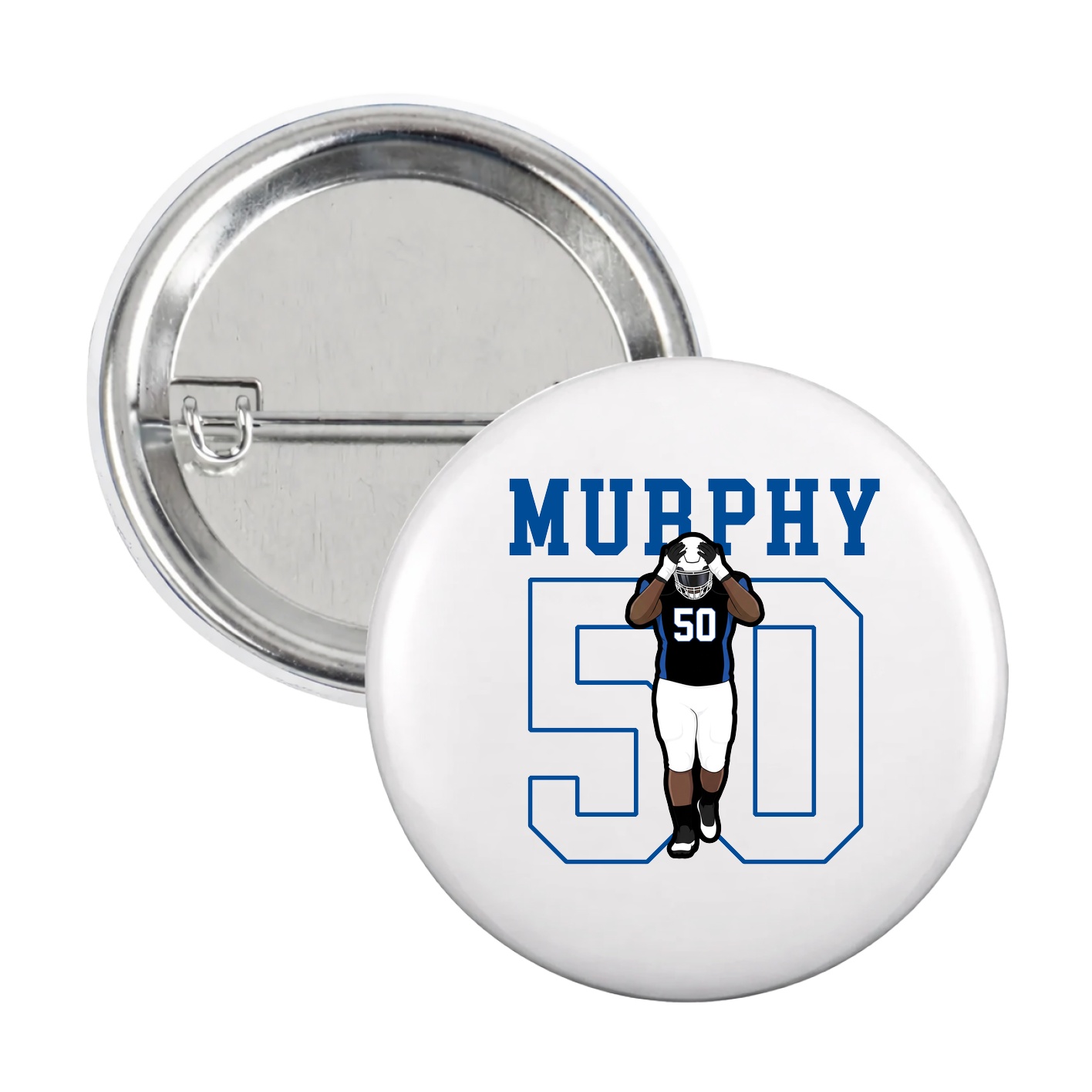 Game Day Button — Shirsey in White