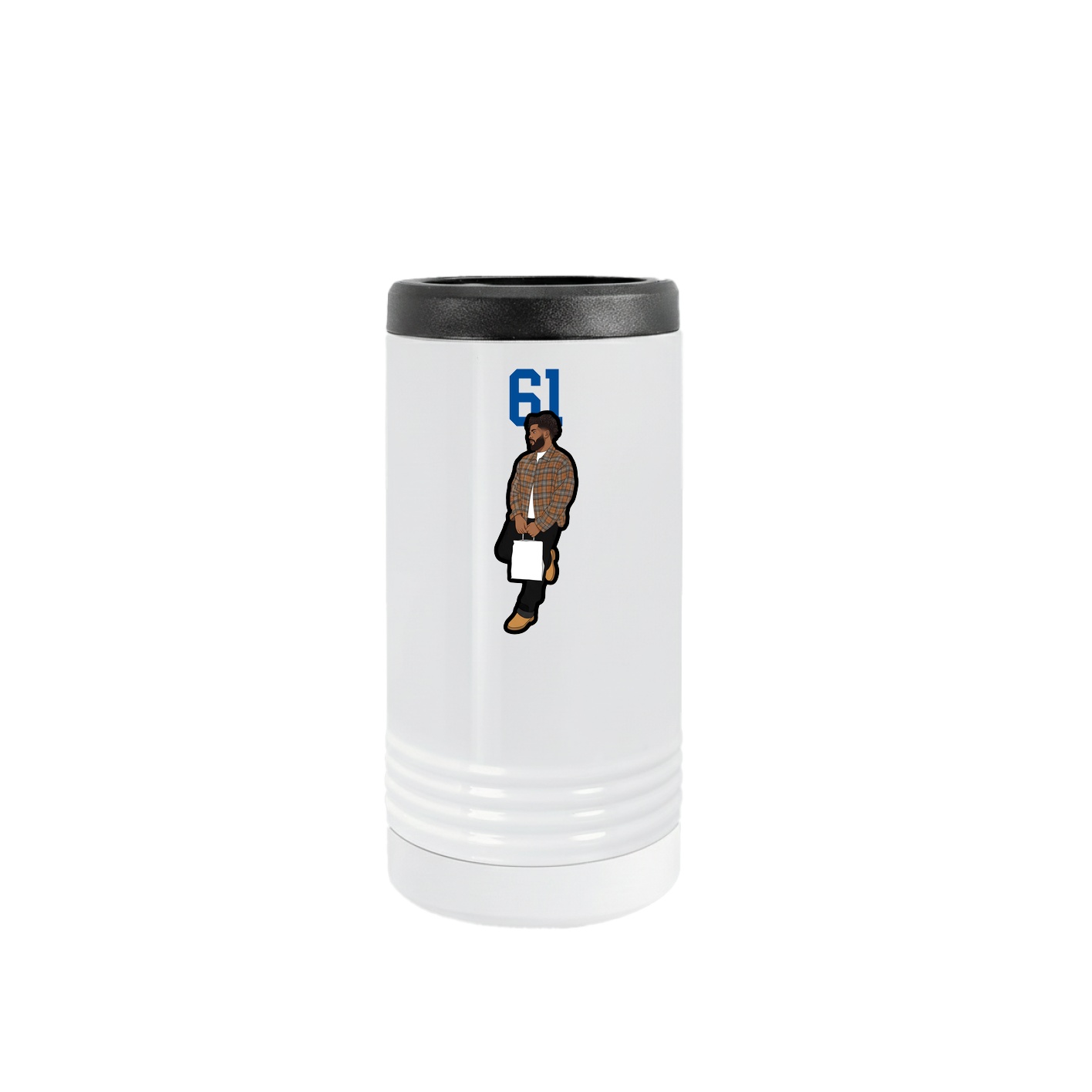 Slim Beverage Holder — Number Top in White