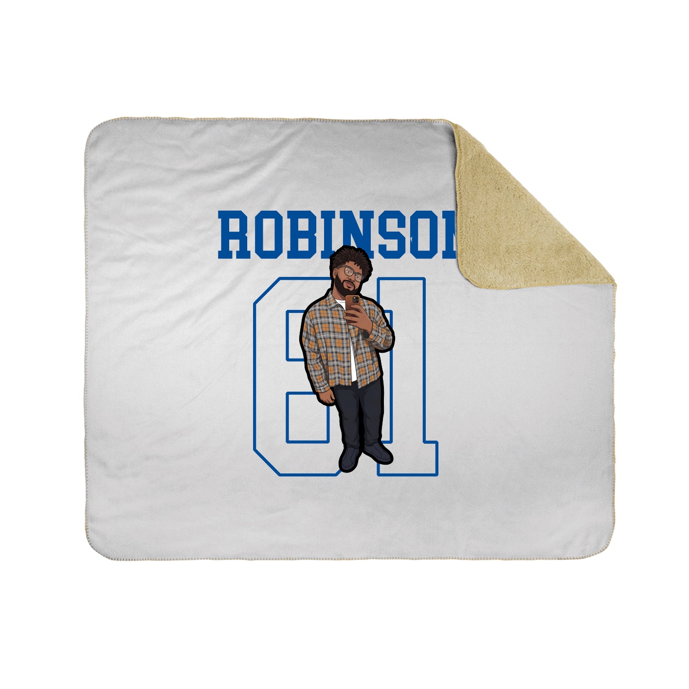 Throw Blanket — Shirsey in White
