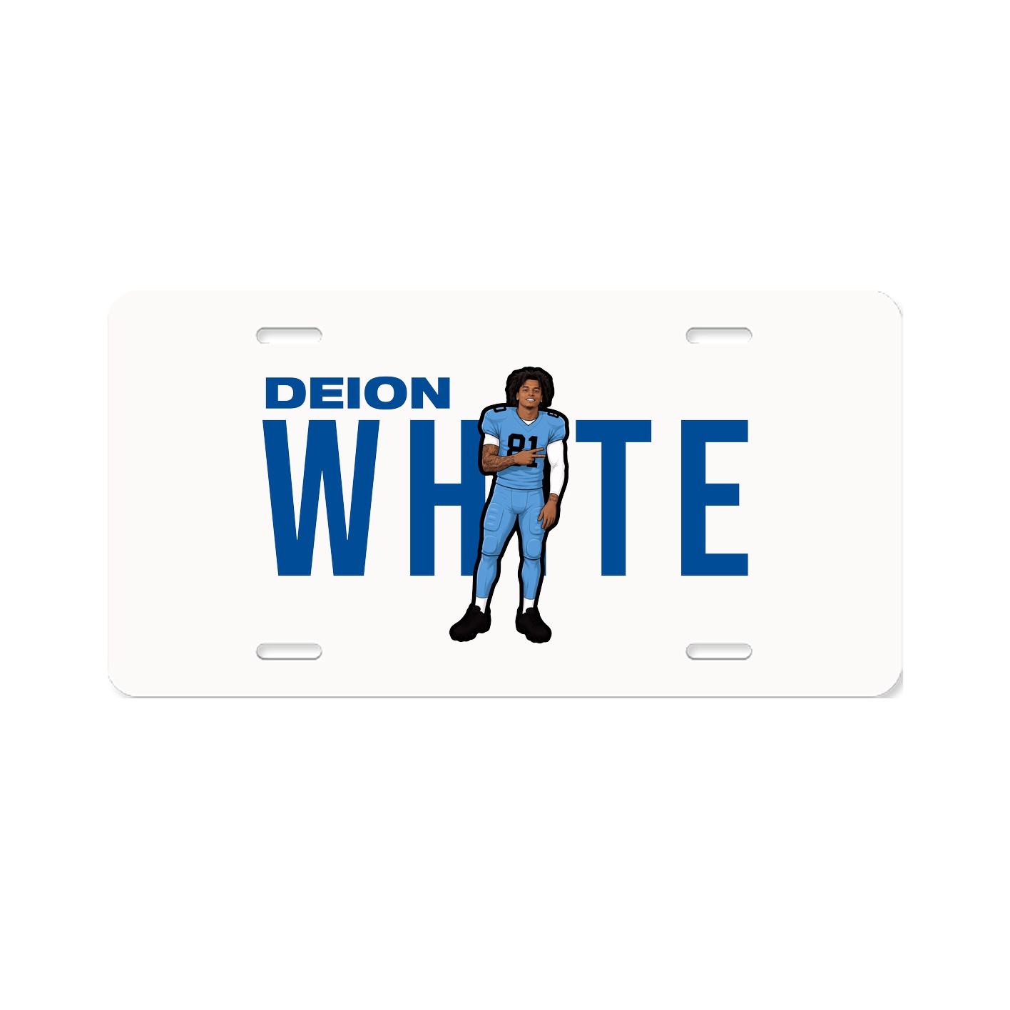 License Plate — Player Name in Classic