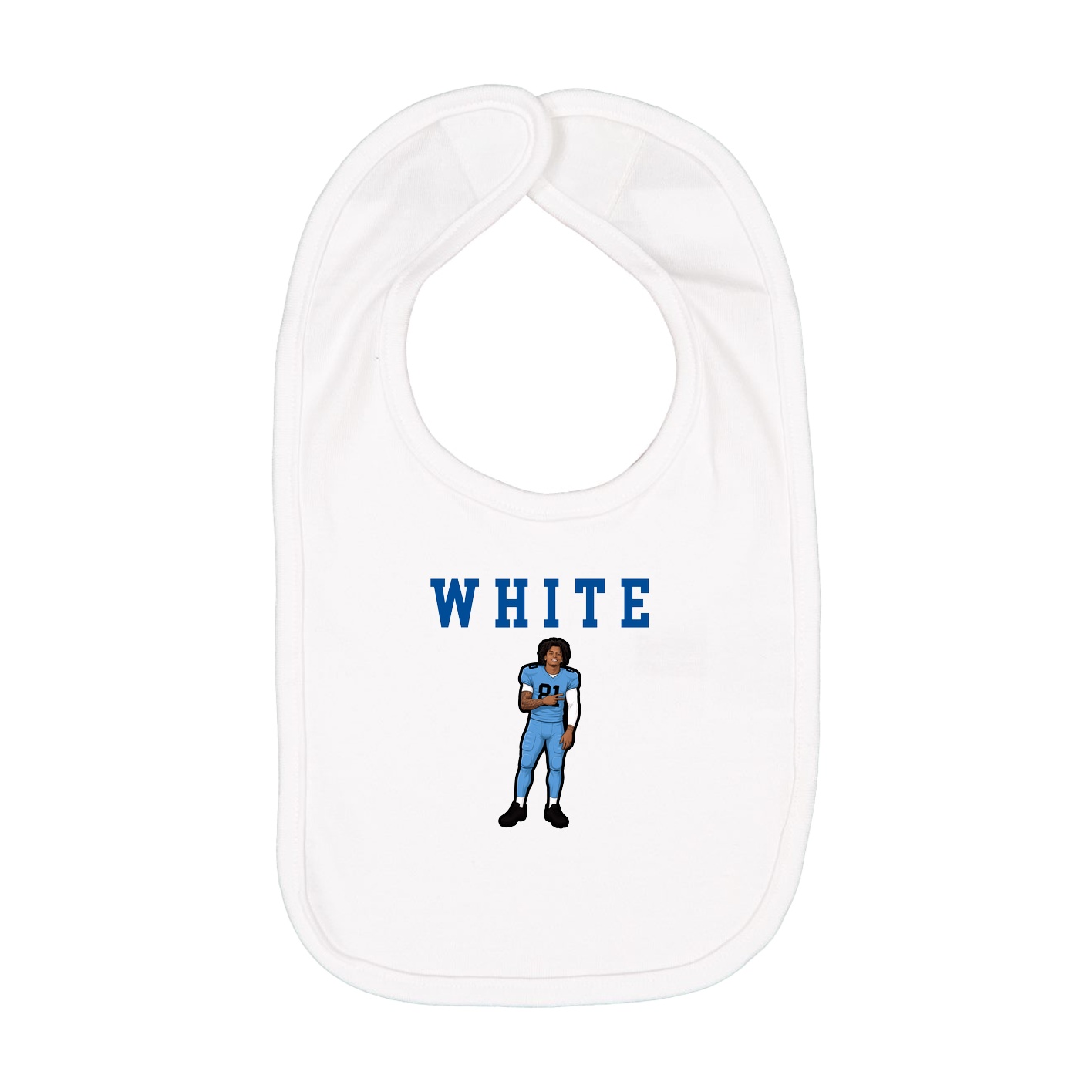 Infant Bib — Shirsey in White